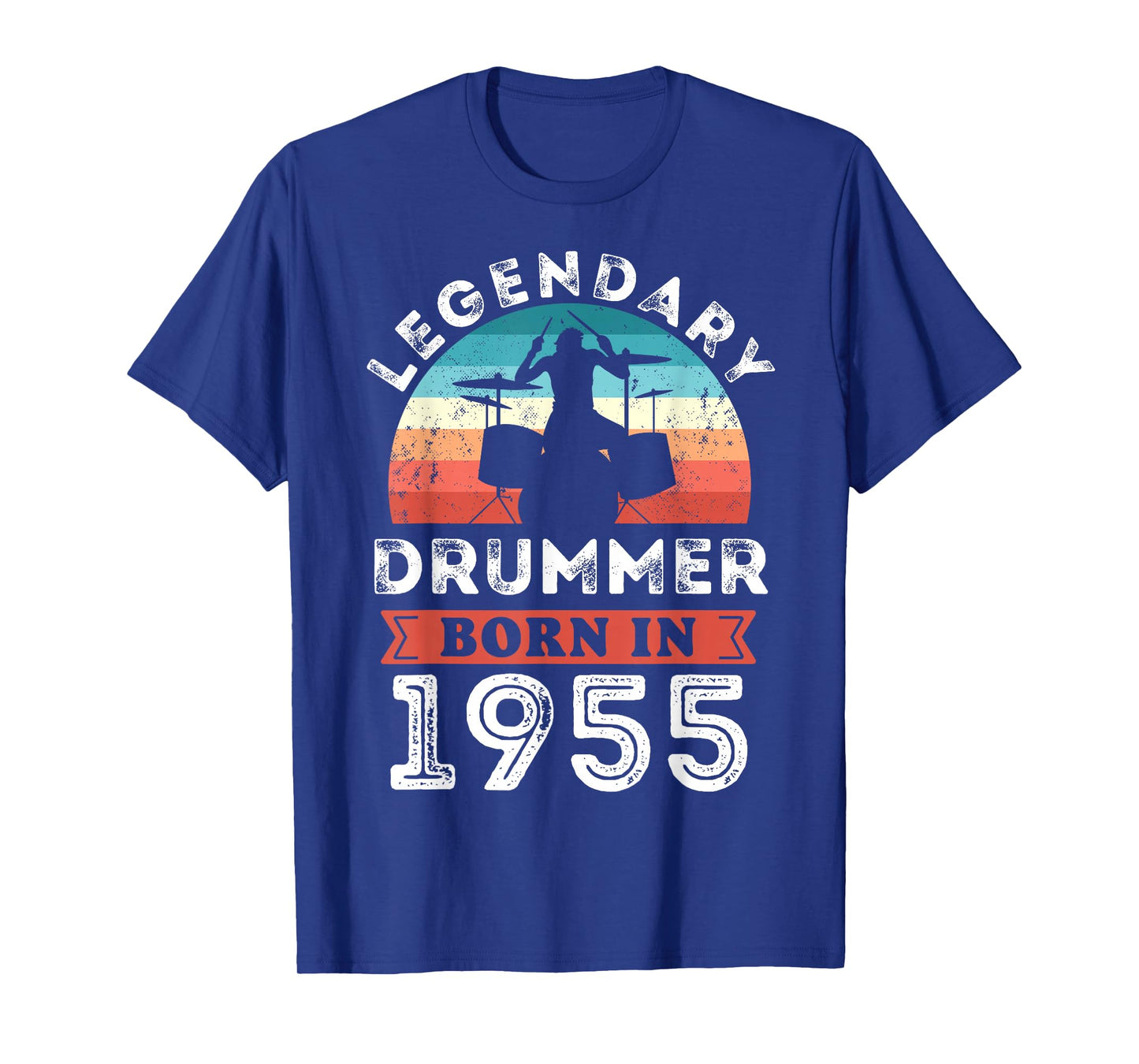 Legendary Drummer born 1955 70th Birthday Gifts Drumming T-Shirt