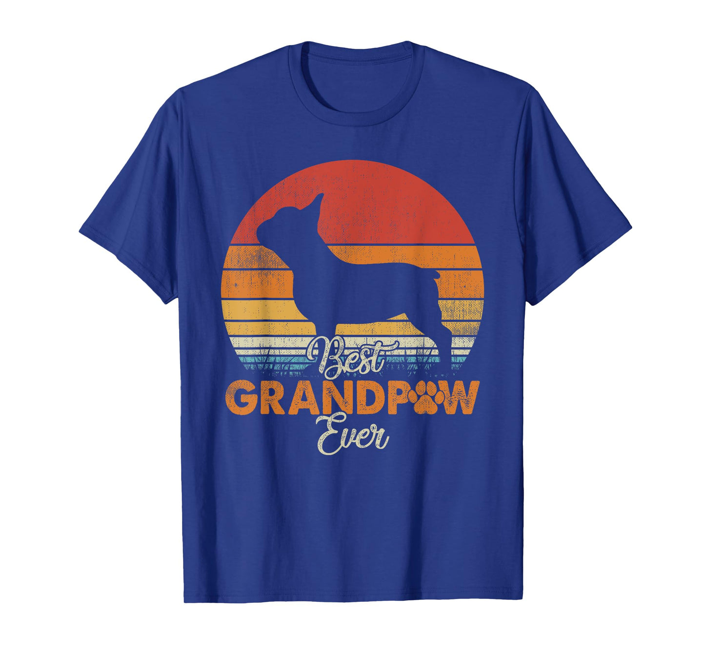 Best Grandpaw Ever French Bulldog Grandpa T-Shirt
