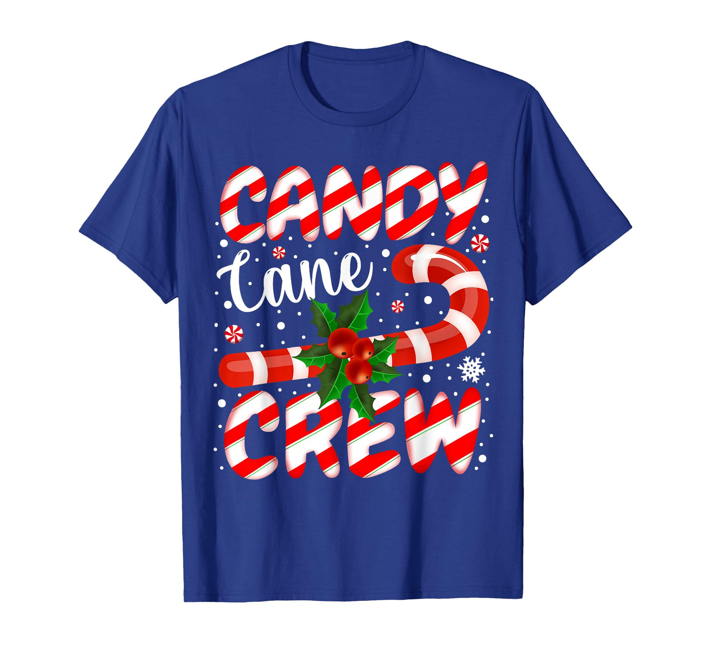 Candy Cane Crew Christmas Family Matching Xmas Pajamas T-Shirt