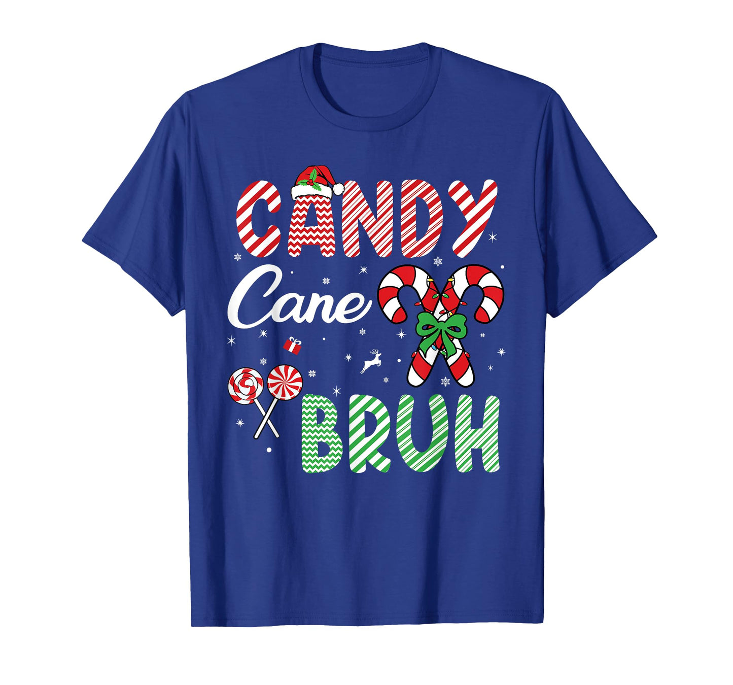 Candy Cane Bruh Funny Christmas Holiday Boys Toddlers kids T-Shirt