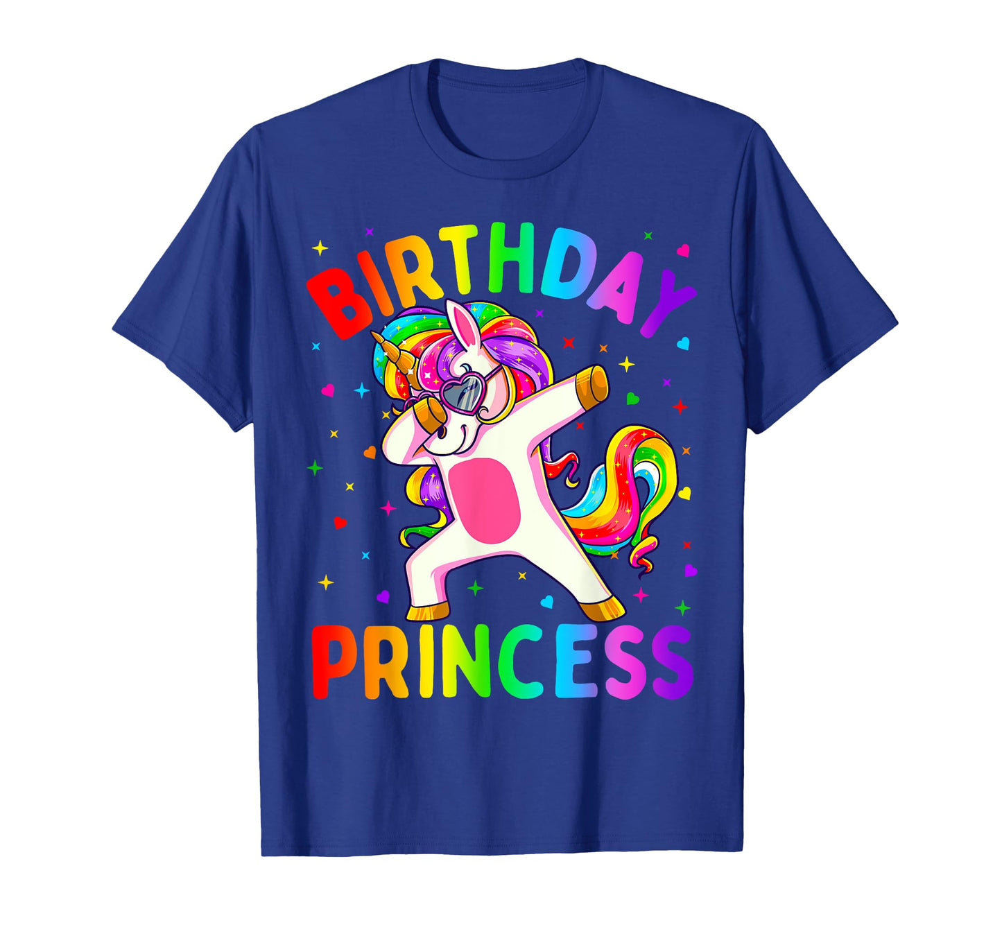 Birthday Princess Girl Dabbing Unicorn Girls T-Shirt