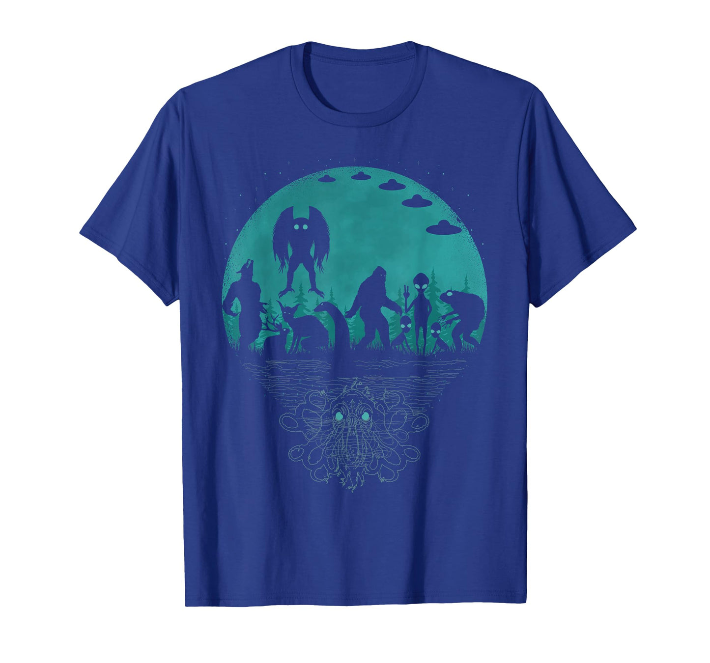 Bigfoot Loch Ness Monster Mothman And Aliens! Funny Cryptid T-Shirt