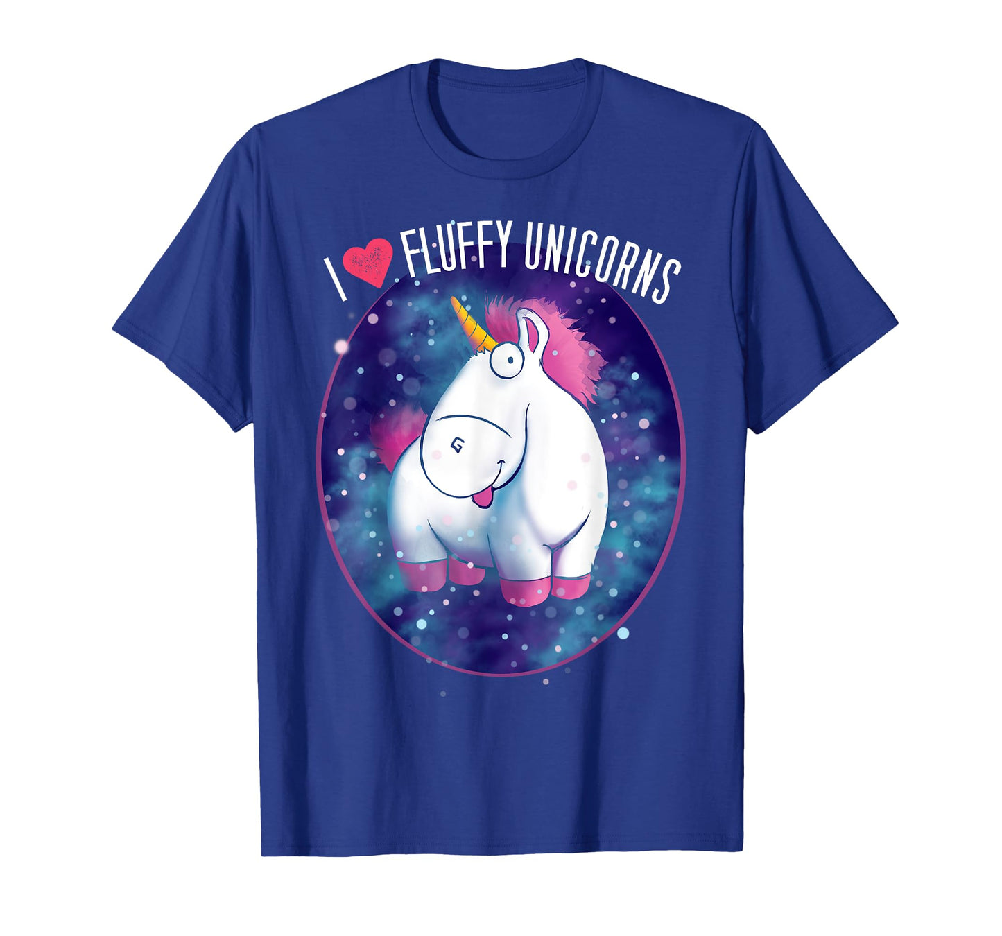 Despicable Me Minions I Love Fluffy Unicorns Graphic T-Shirt T-Shirt