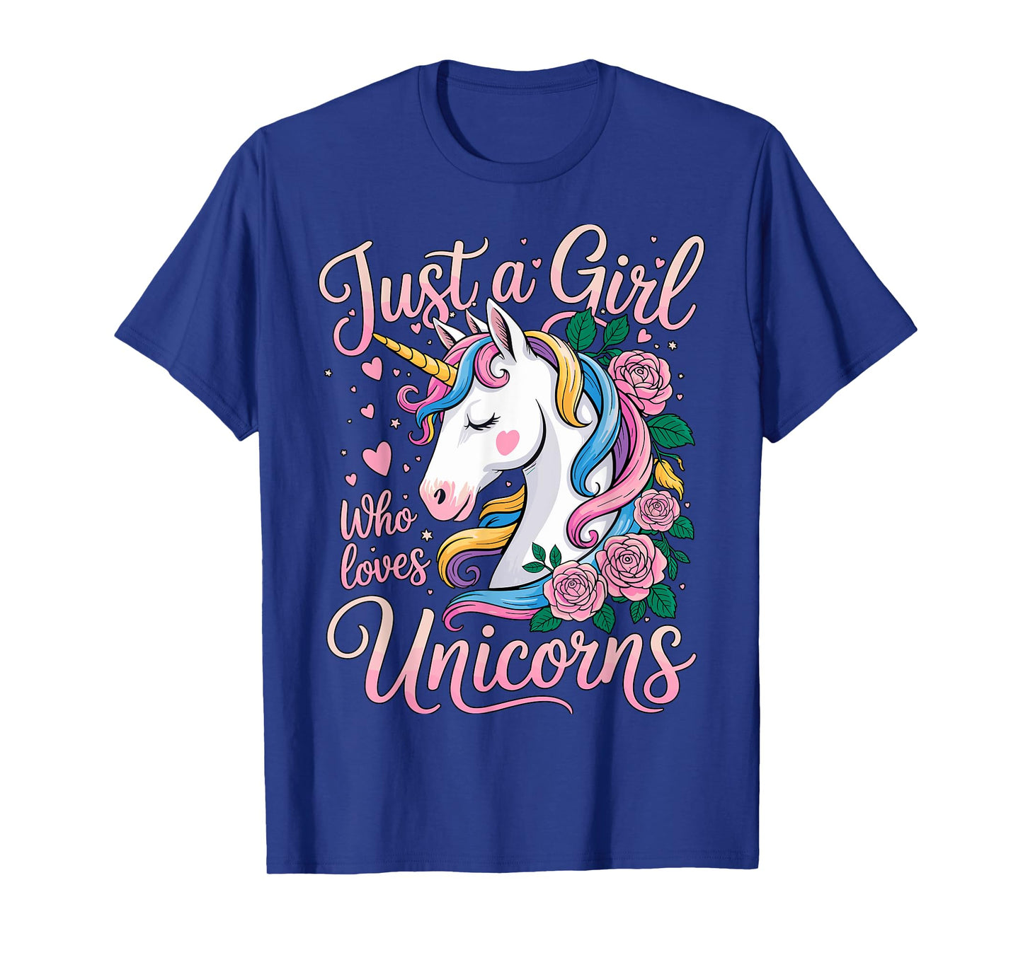 Unicorn Cute Just a Girl Who Loves Unicorns T-Shirt
