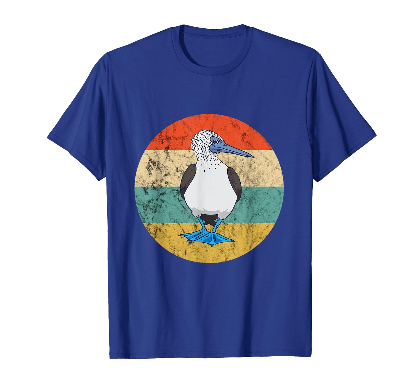 Blue Footed Boobies Retro Vintage Sunset Tropical Sea Bird T-Shirt