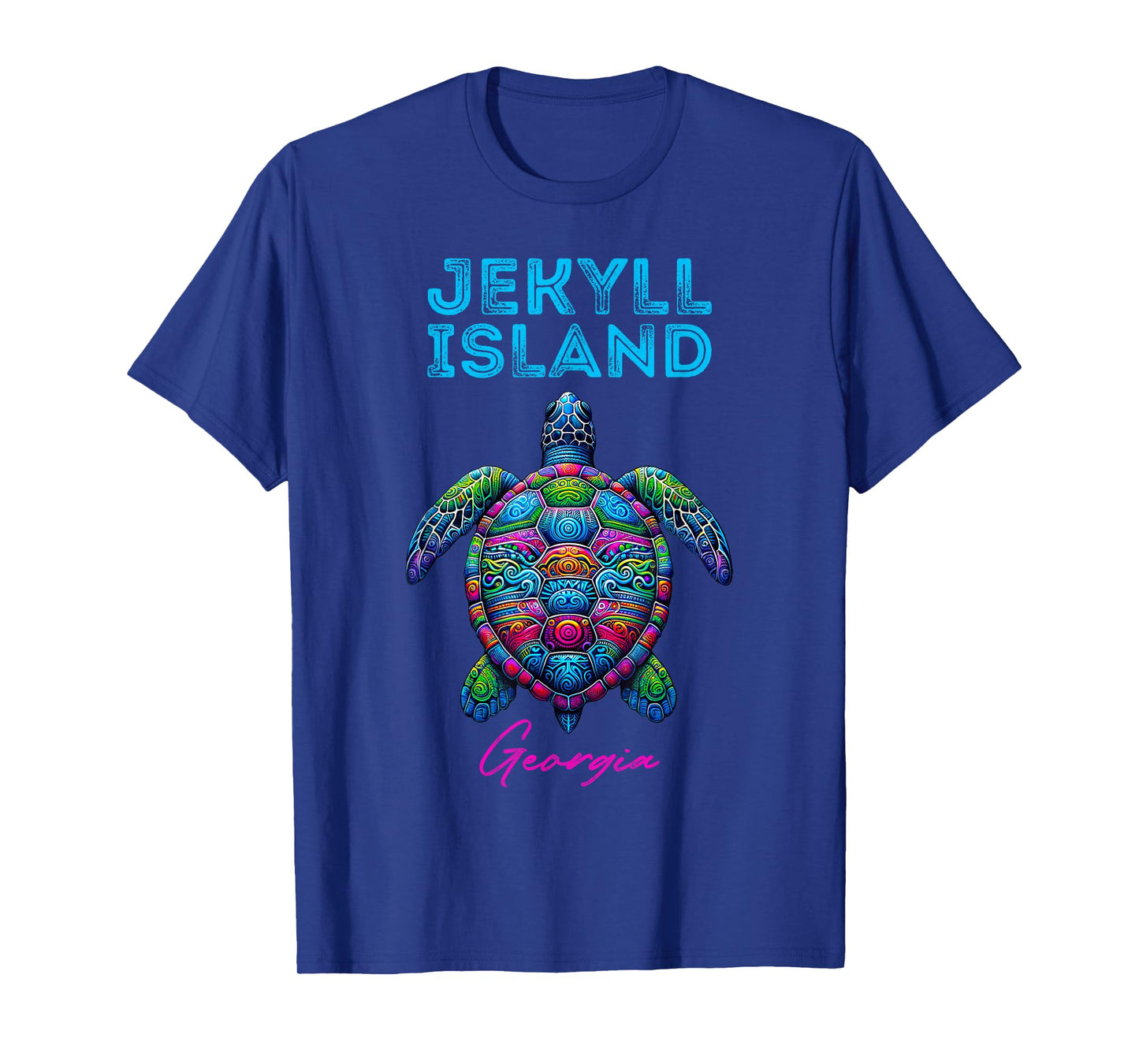 Jekyll Island Georgia Tribal Beach Sea Turtle T-Shirt