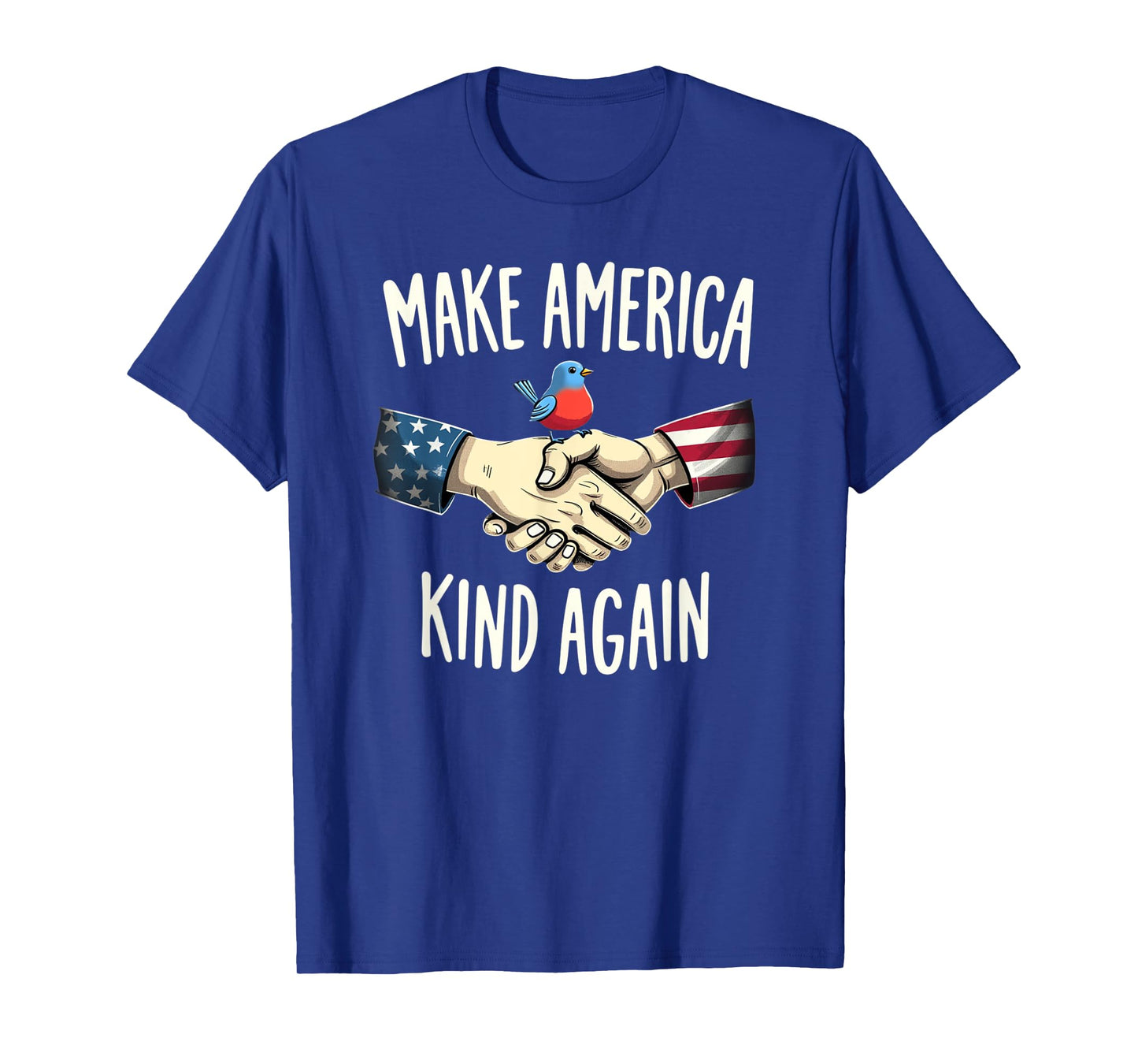 Womens Mens Make America Kind Again Patriotic American Peace T-Shirt