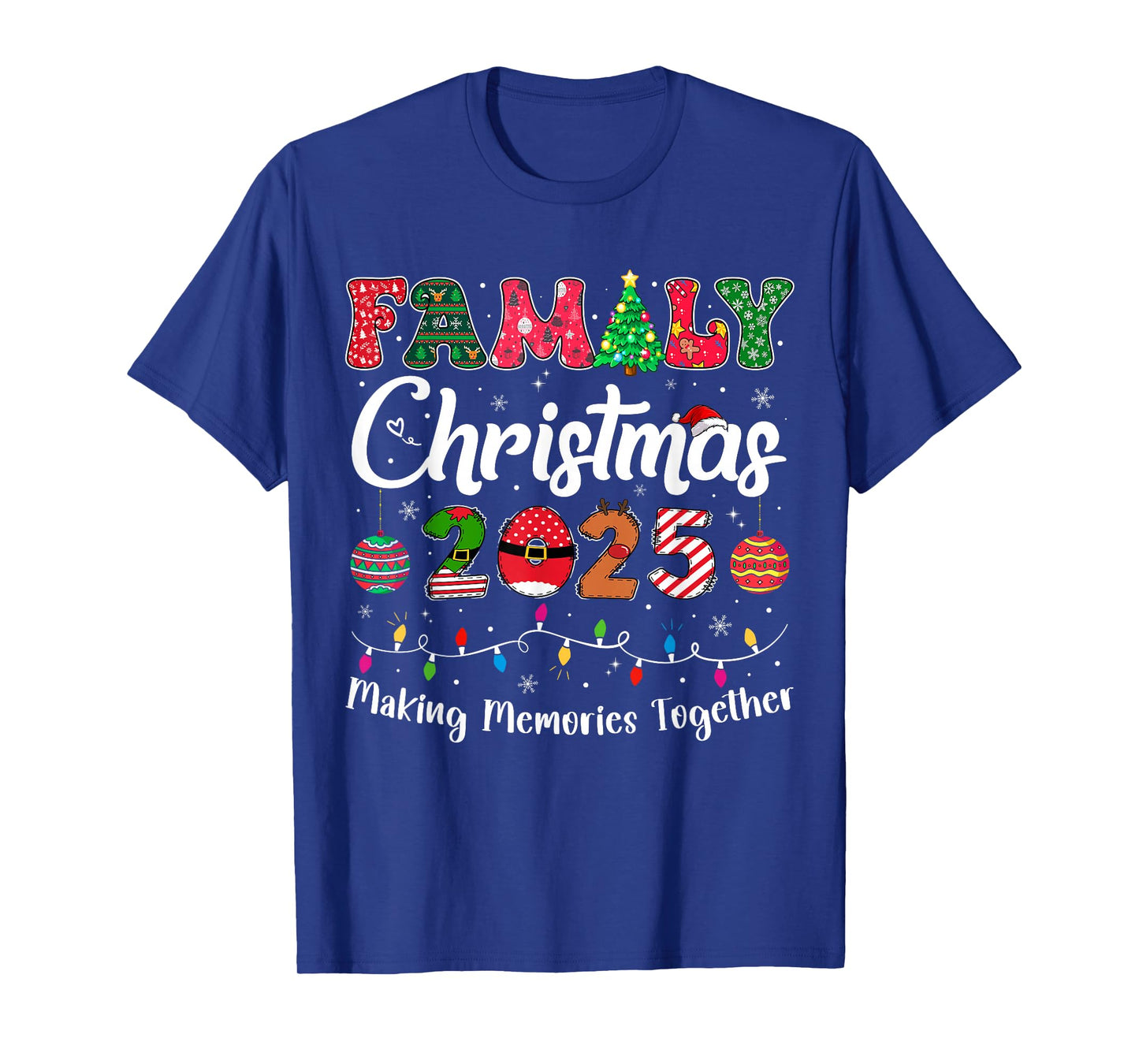 Family Christmas 2025 Matching Outfit Xmas Squad Santa Group T-Shirt