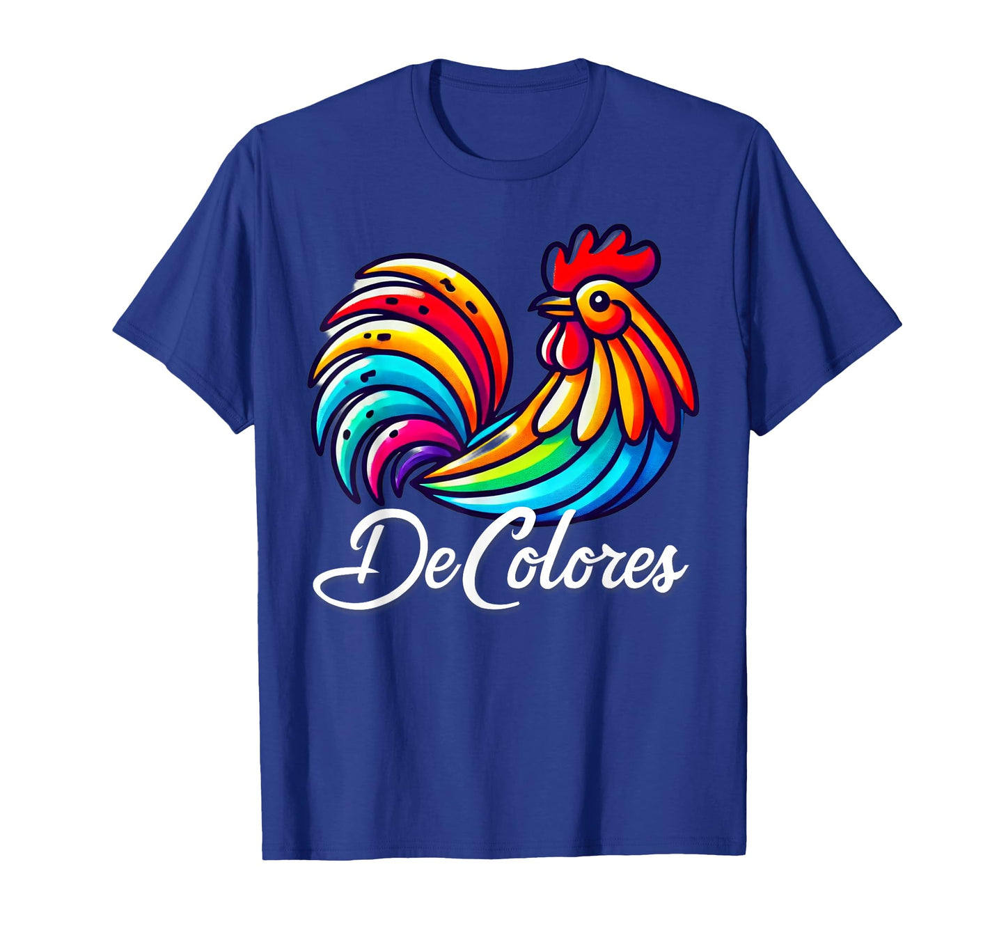 DeColores Cursillo Rainbow Rooster Catholic T-Shirt