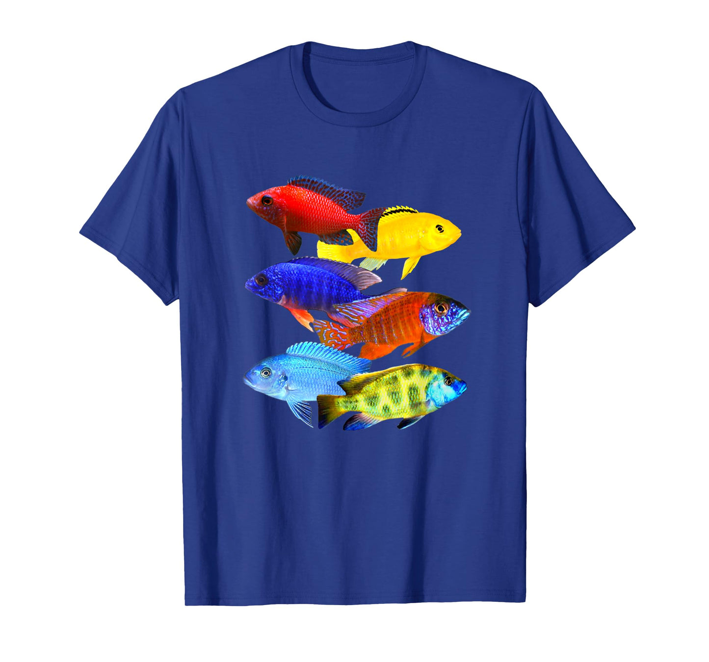 African Cichlids Peacock Haps Mbuna Cichlid Breeders Design T-Shirt