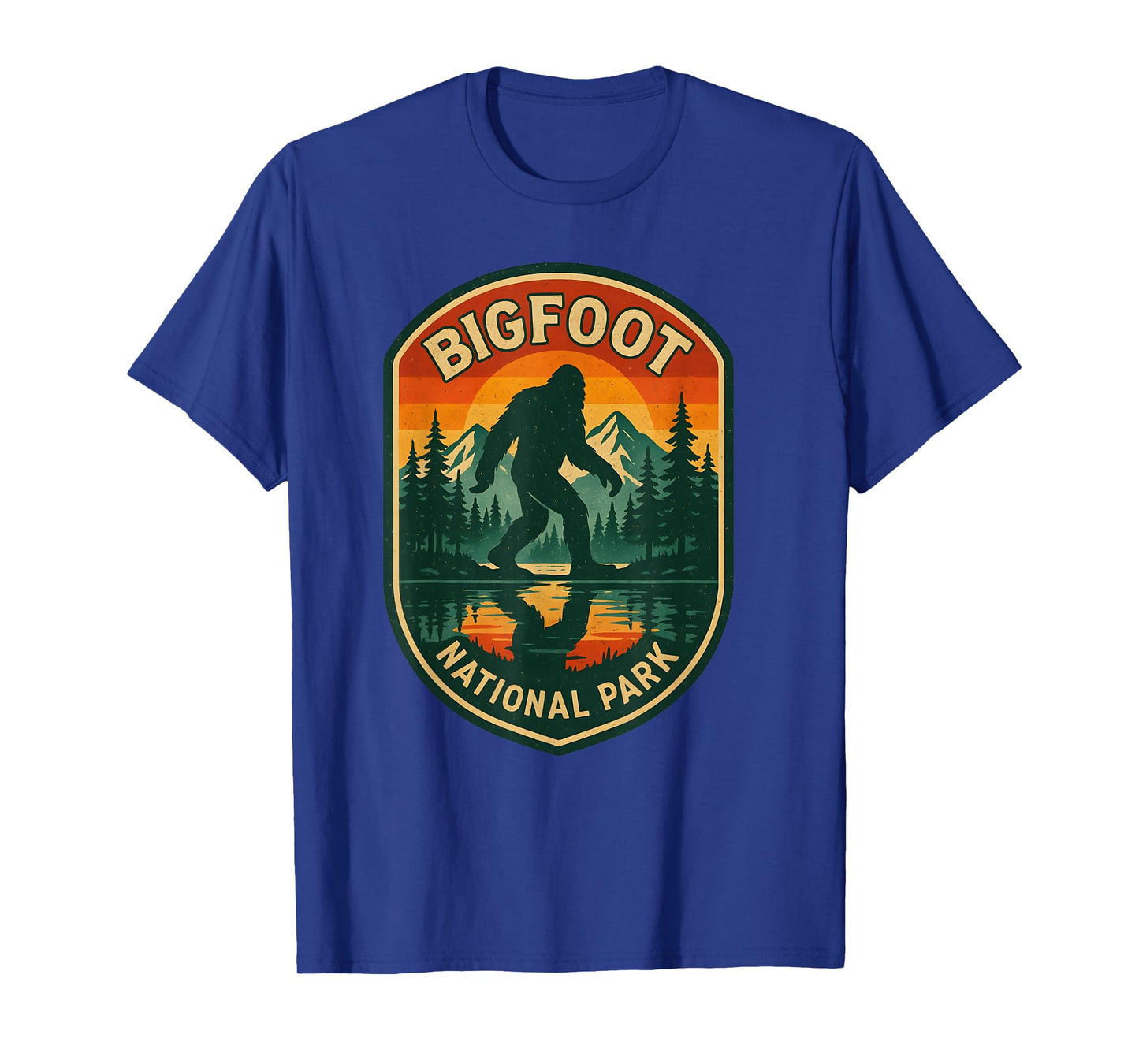 Bigfoot National Park Camping Retro Sasquatch Cryptid Outfit T-Shirt