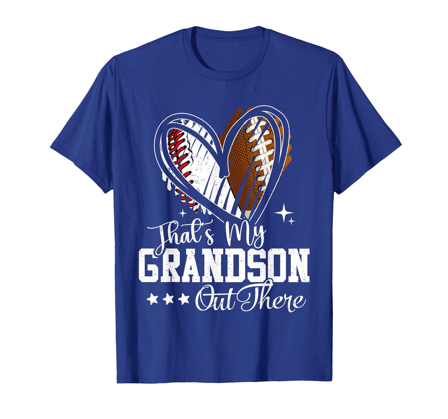 That's My Grandson Out There Baseball Football Grandma T-Shirt