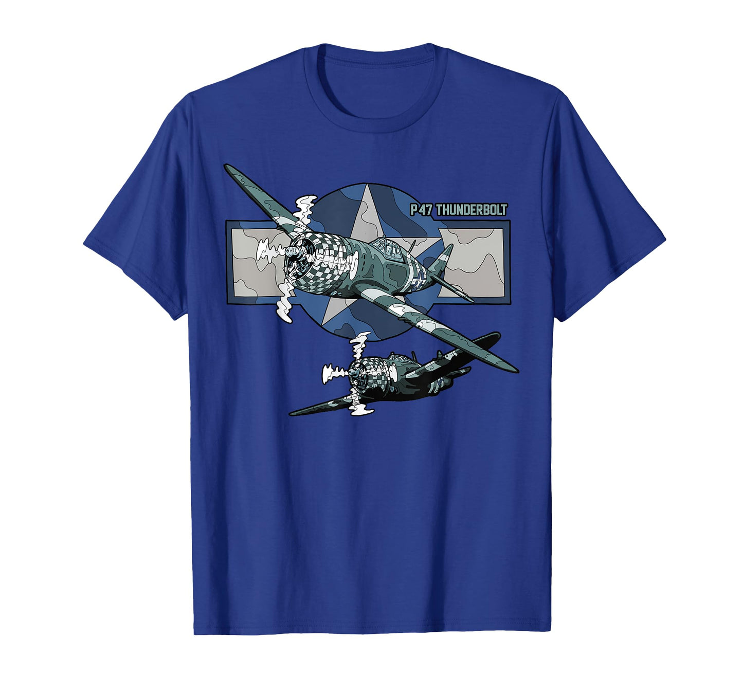 P-47 Thunderbolt US WWII Airplane Historic War Bird Fighter T-Shirt