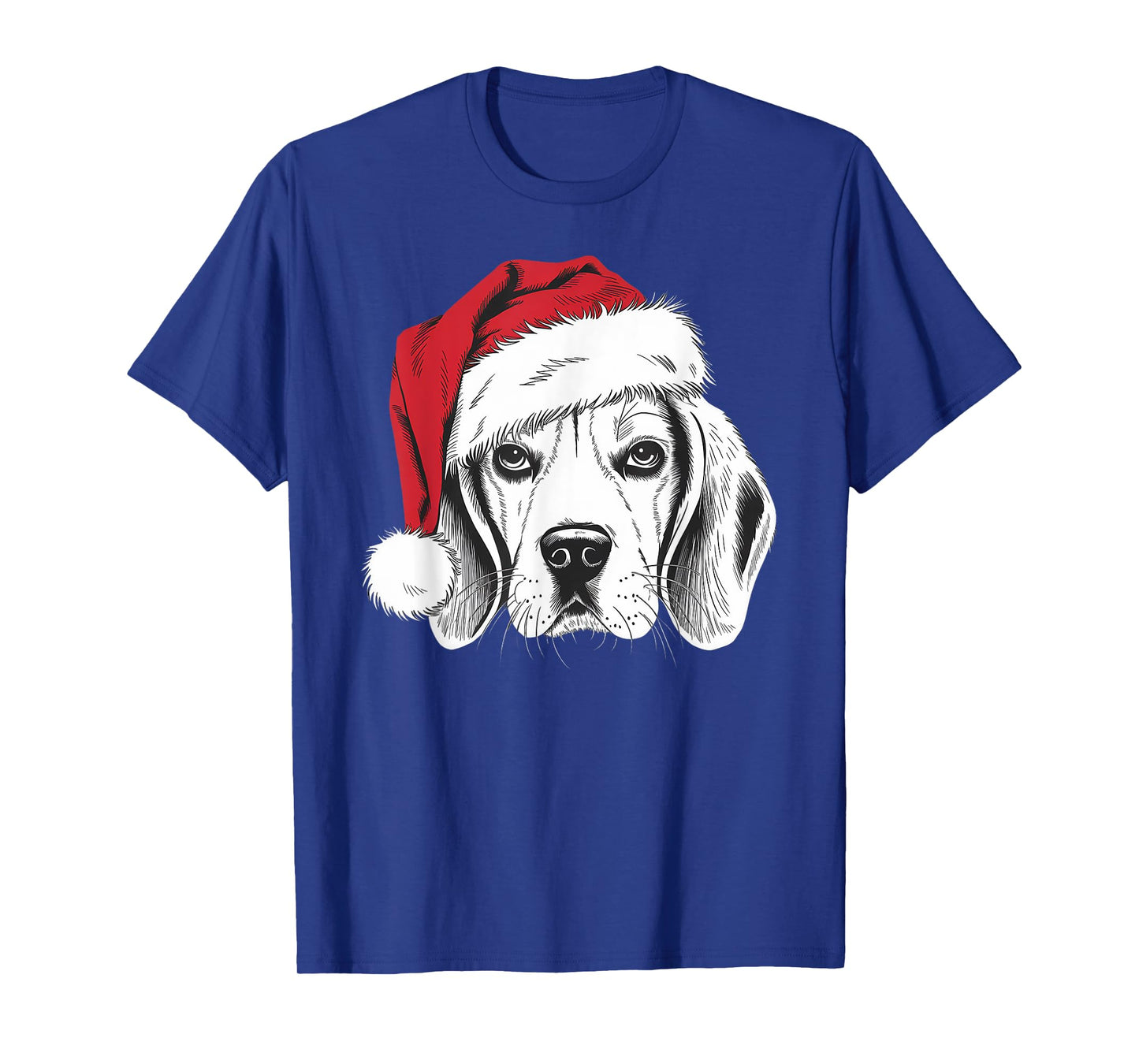 Joyful Beagle Santa Dog on Beagle Christmas Men Women Kids T-Shirt