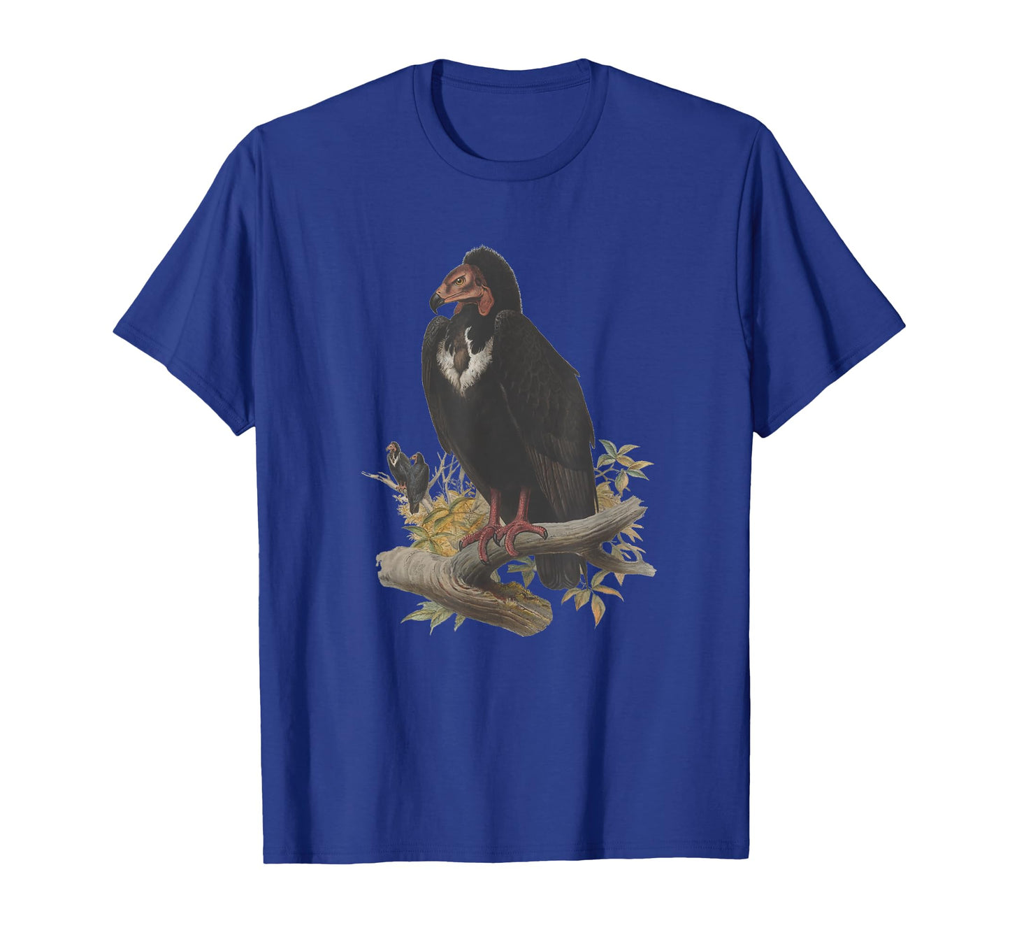 Vintage Vulture Scientific Drawing Shirt - Turkey Red-Headed T-Shirt