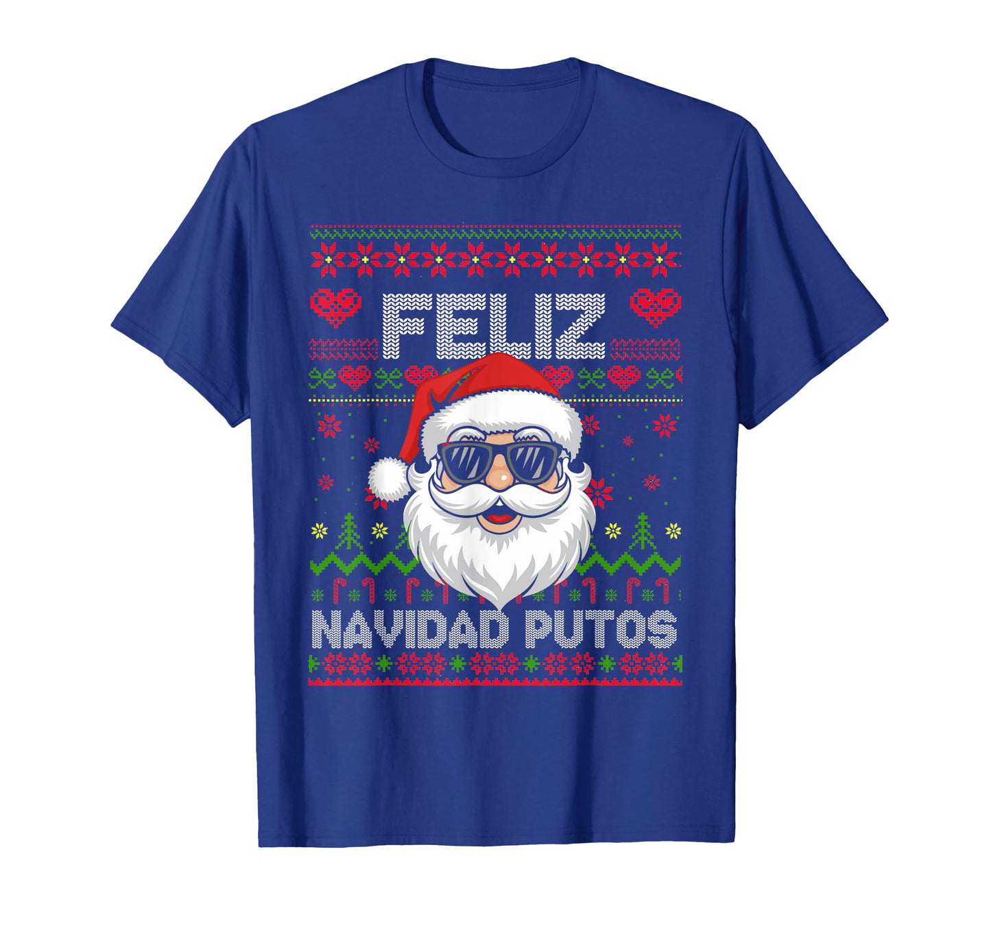 Feliz-Navidad Putos Chingon Ugly Christmas,Spanish Christmas T-Shirt