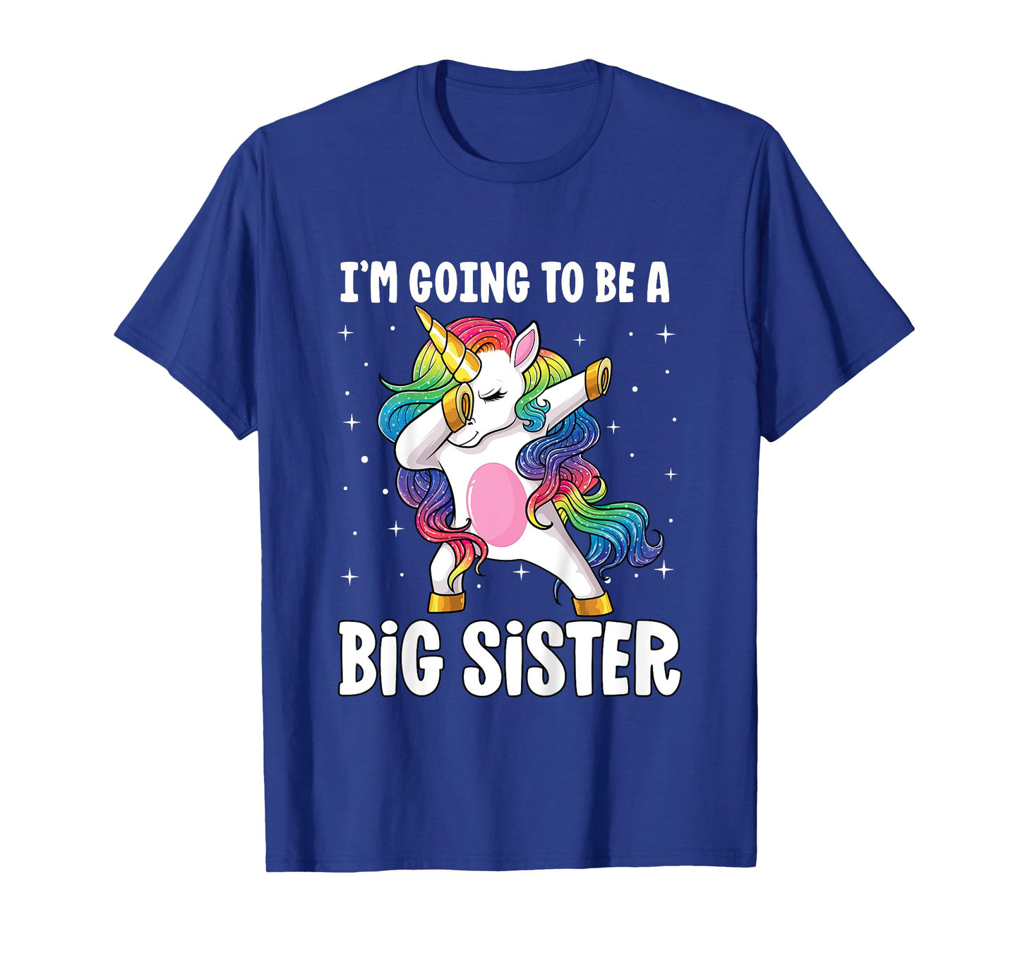 I'm Going to Be a Big Sister Girls Older Sister Dab Unicorn T-Shirt