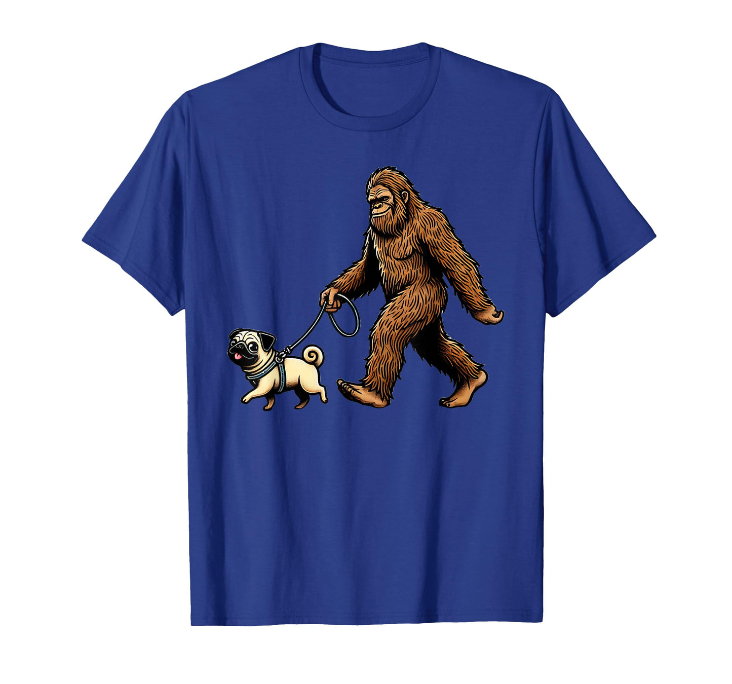 Funny Dog Pug Bigfoot Sasquatch T-Shirt
