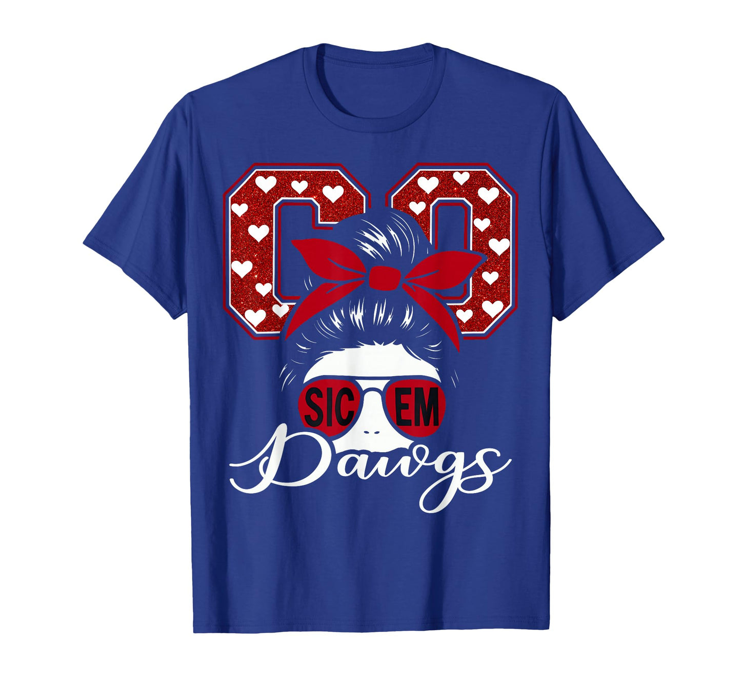 Retro Go Dawgs Funny Sic Em Gift for Men Women Kid Boy Girl T-Shirt