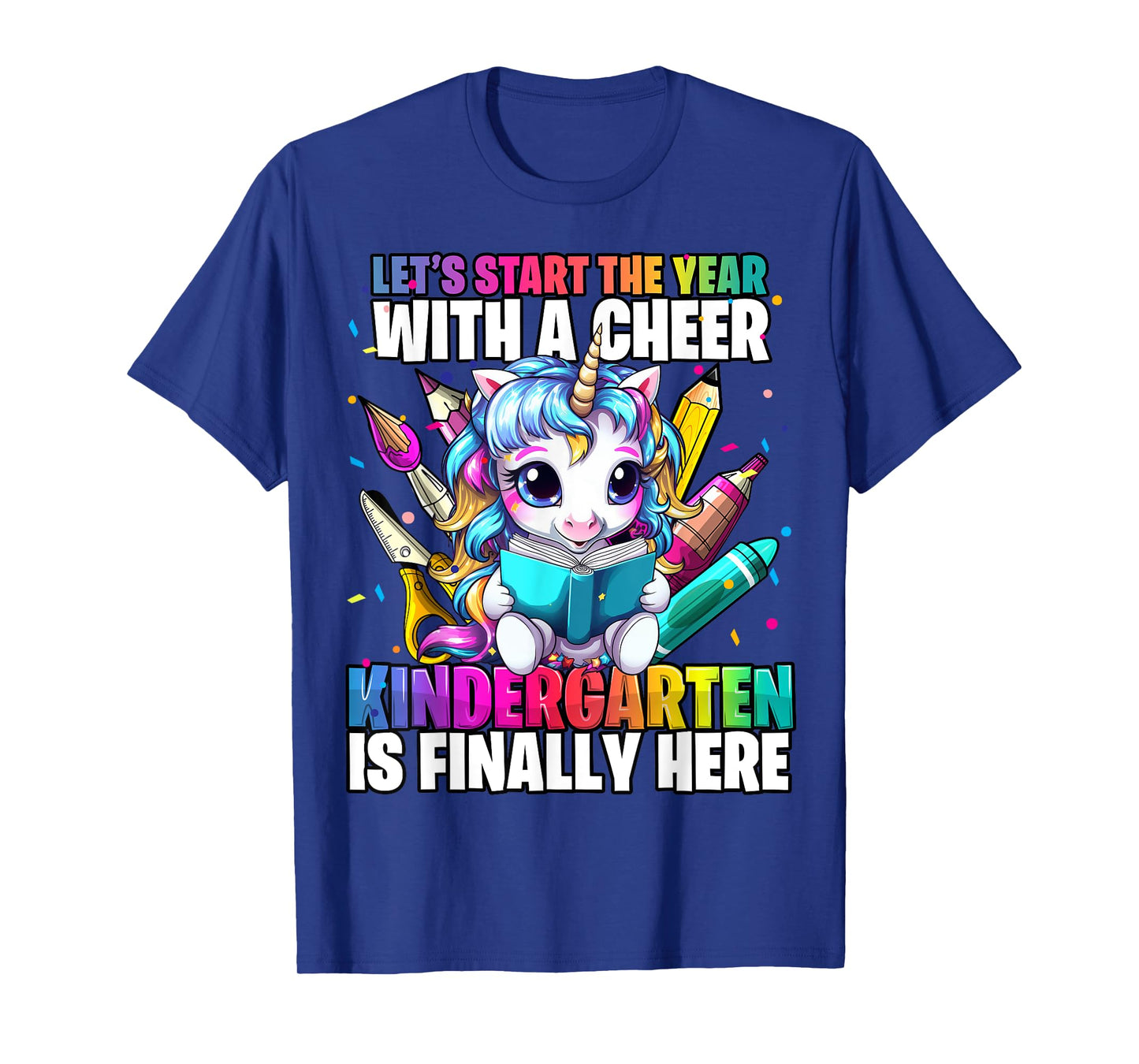 Unicorn Kindergarten Back to School First Day of School Girl T-Shirt