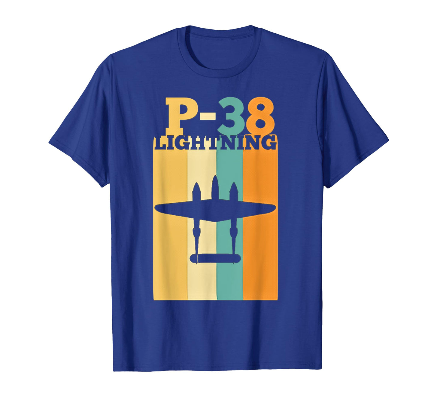Vintage Warbird P-38 Lightning Fighter Airplane T-Shirt T-Shirt
