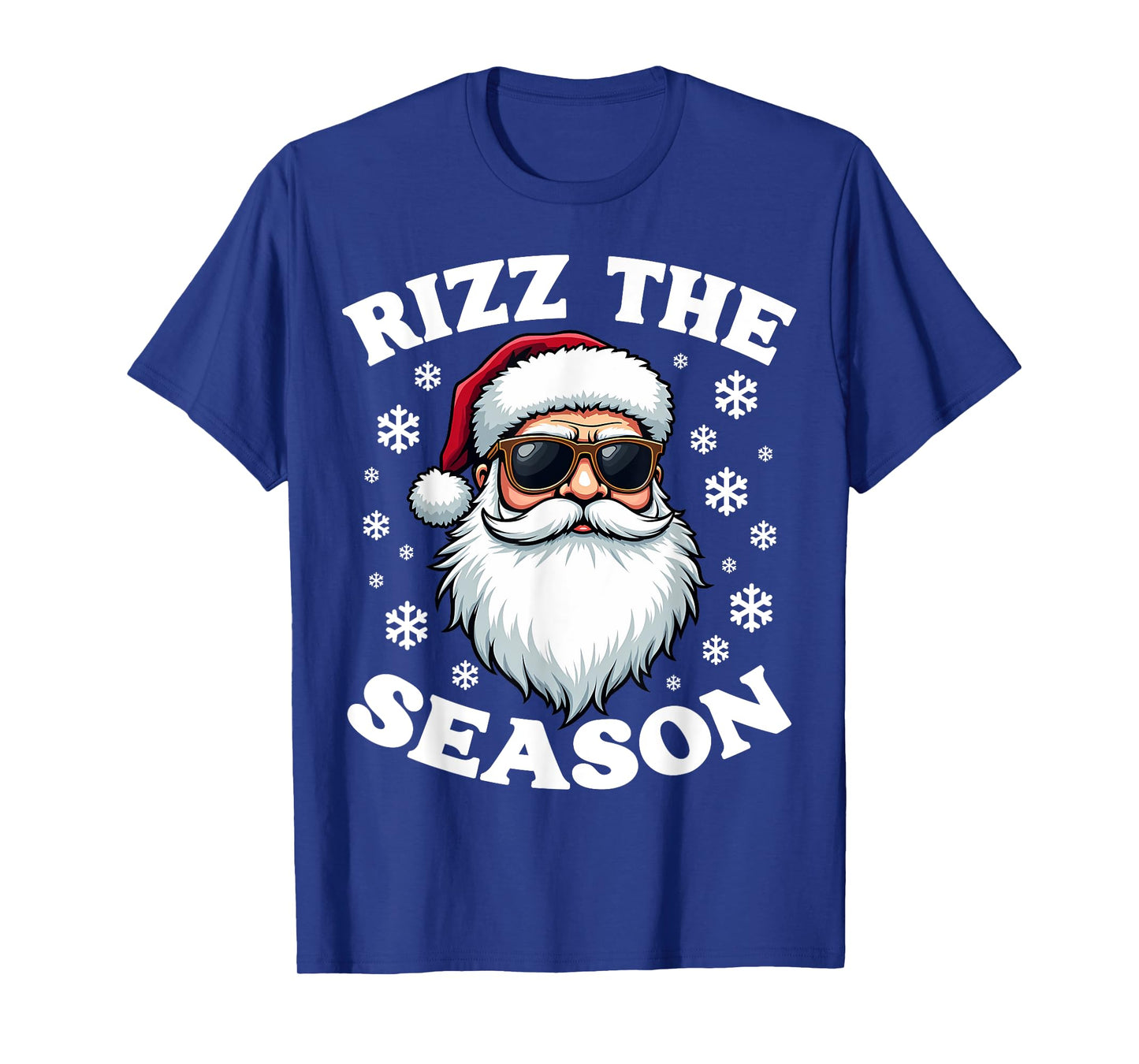Rizz The Season Funny Christmas Charming Santa Silly Xmas T-Shirt