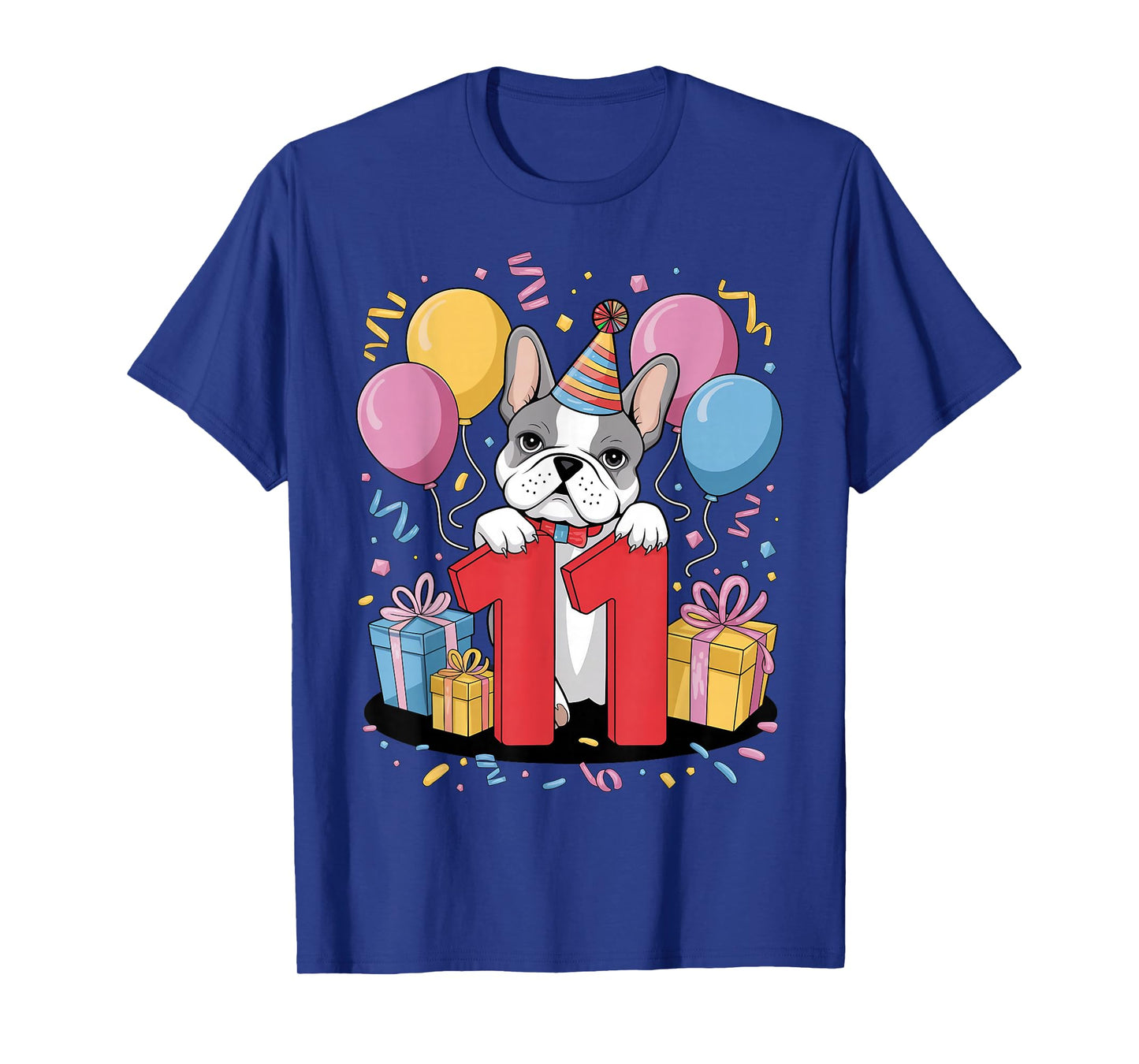 Frenchie 11th birthday kids 11 years eleven French Bulldog T-Shirt