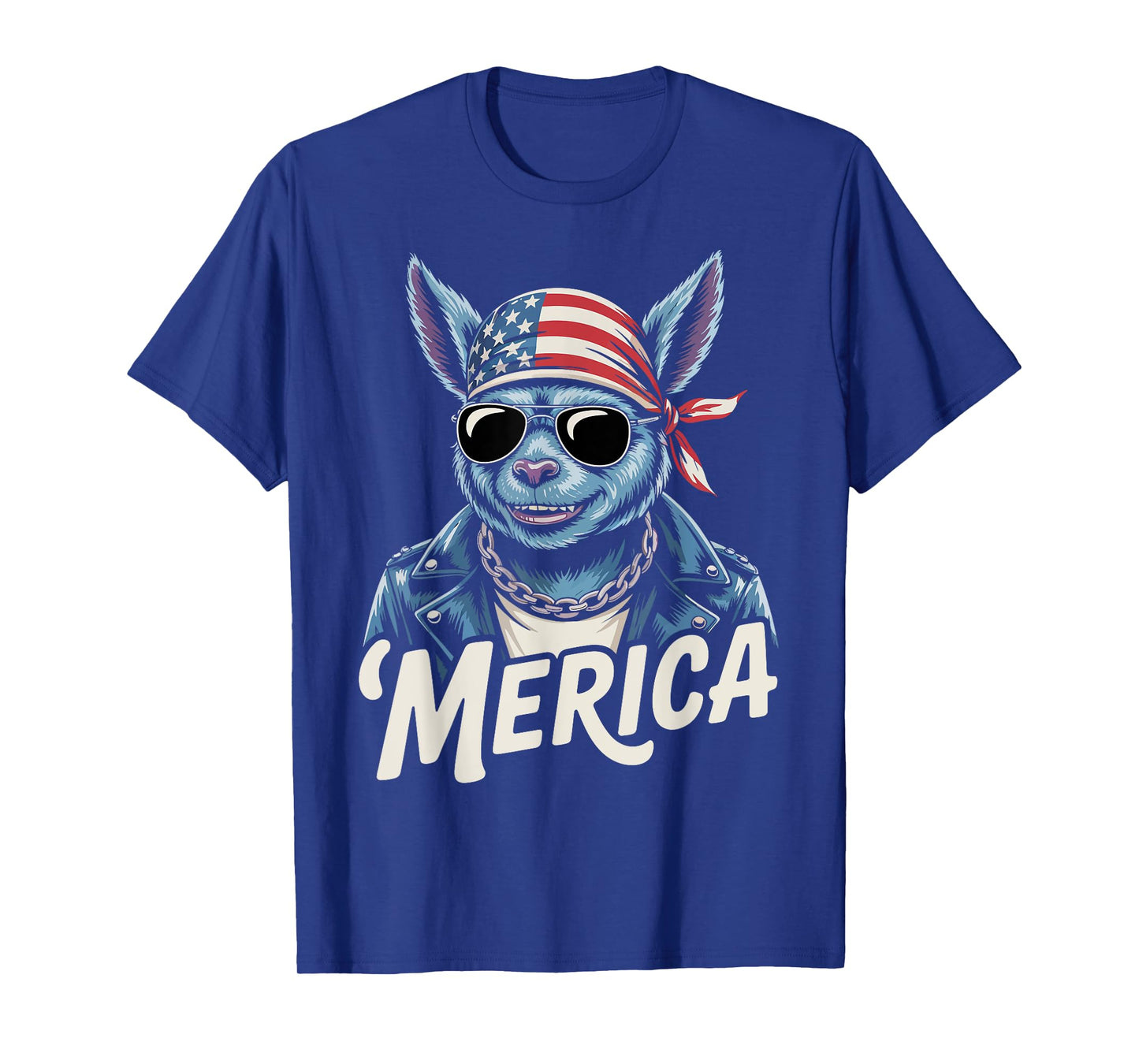 Chupacabra Mythological Creatures Sunglasses USA 4th of July T-Shirt