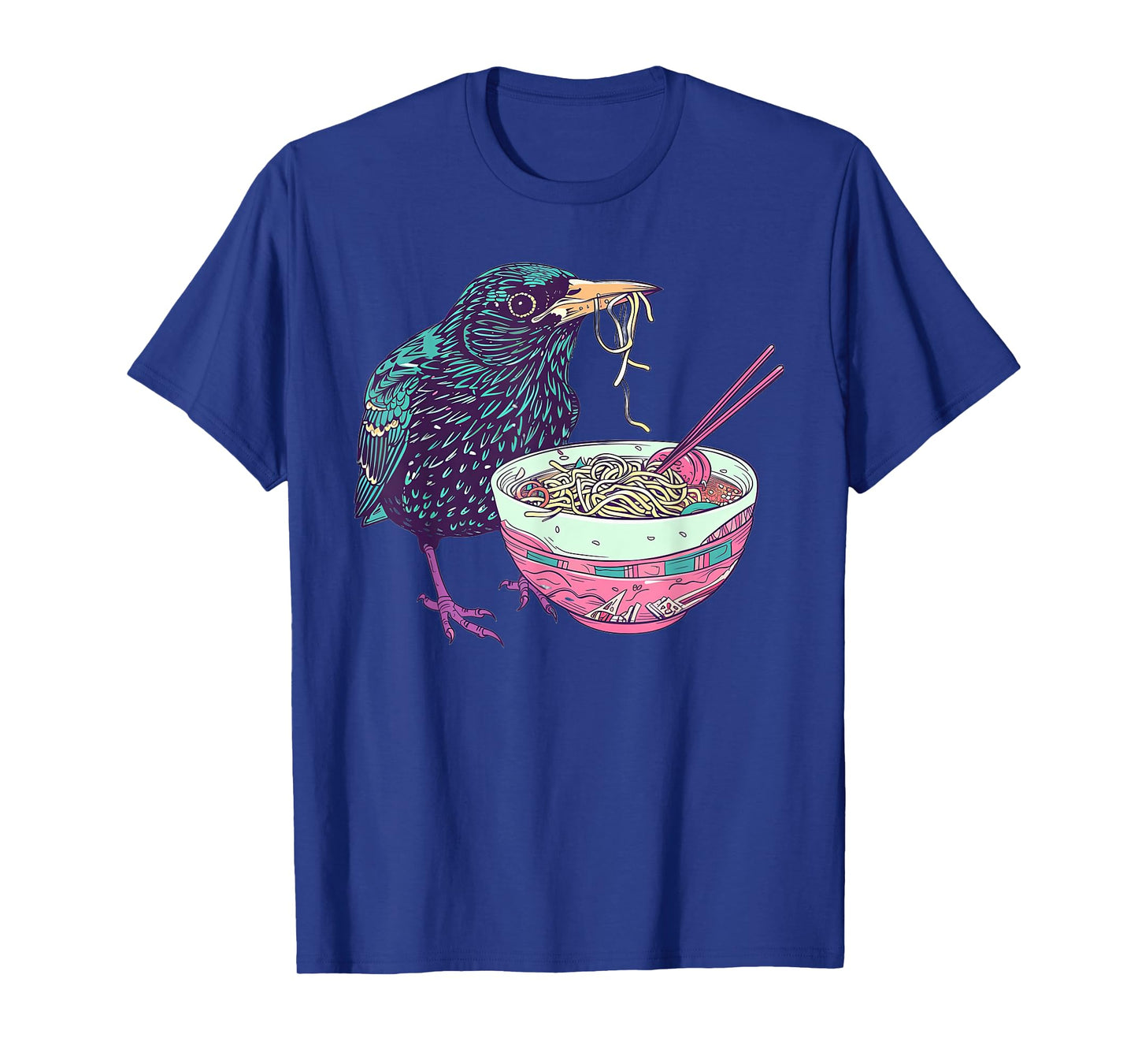 Starling Eating Ramen T-Shirt