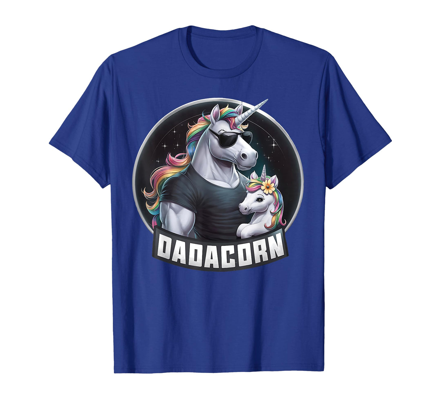 Father's Day Dadacorn Baby Unicorn Dad, Daddy Funny Dadacorn T-Shirt