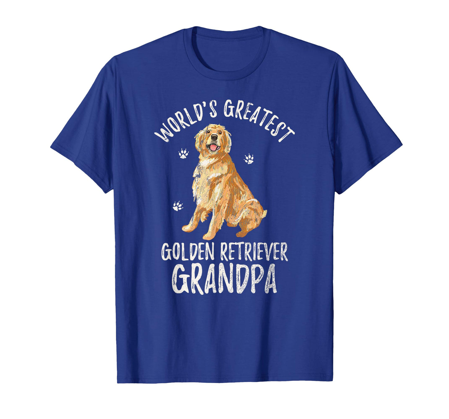 World's Greatest Golden Retriever Grandpa Funny Dog Lover T-Shirt