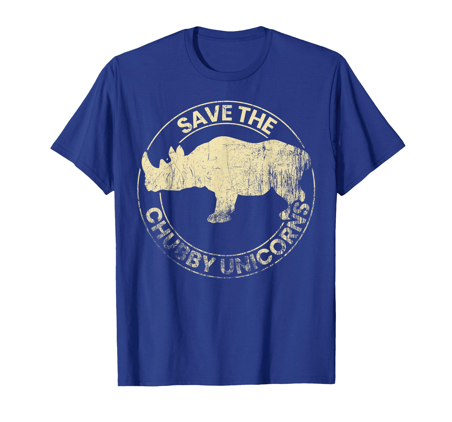 Save the Chubby Unicorns Funny Rhinoceros Animal Rights T-Shirt