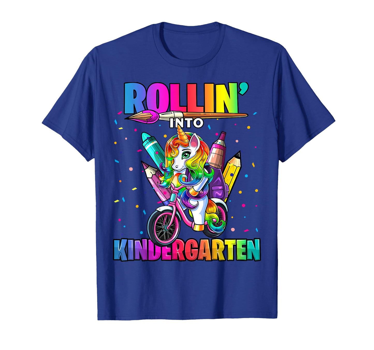 Kindergarten Unicorn Back to School First Day of School Girl T-Shirt