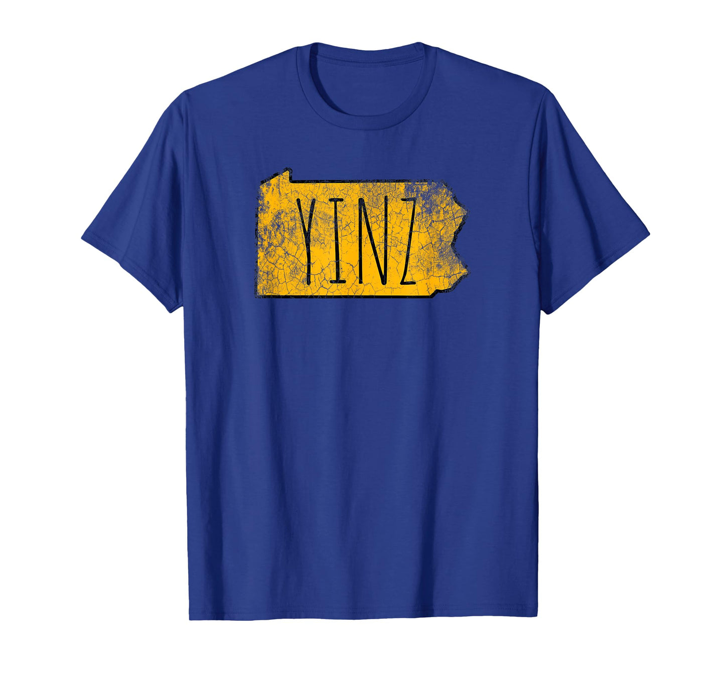 Yinz Pittsburgh Pennsylvania Map Funny Vintage T-Shirt