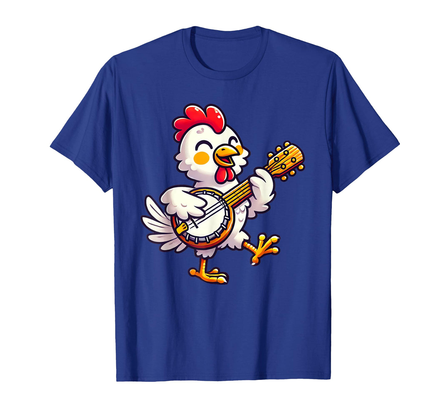 Cute Chicken Playing Banjo T-Shirt