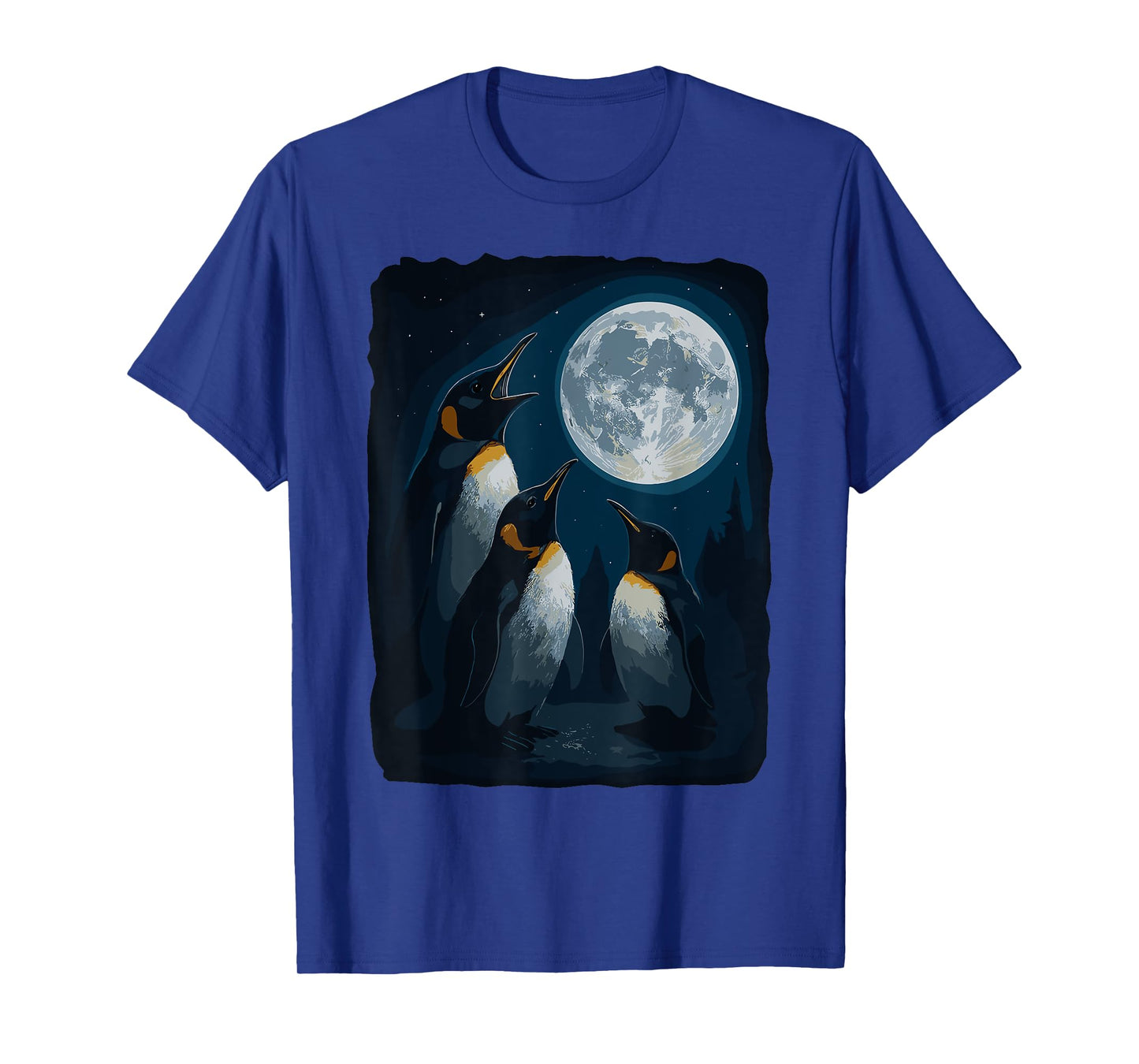 Penguin Howling At The Moon Wildlife Penguins Lovers T-Shirt