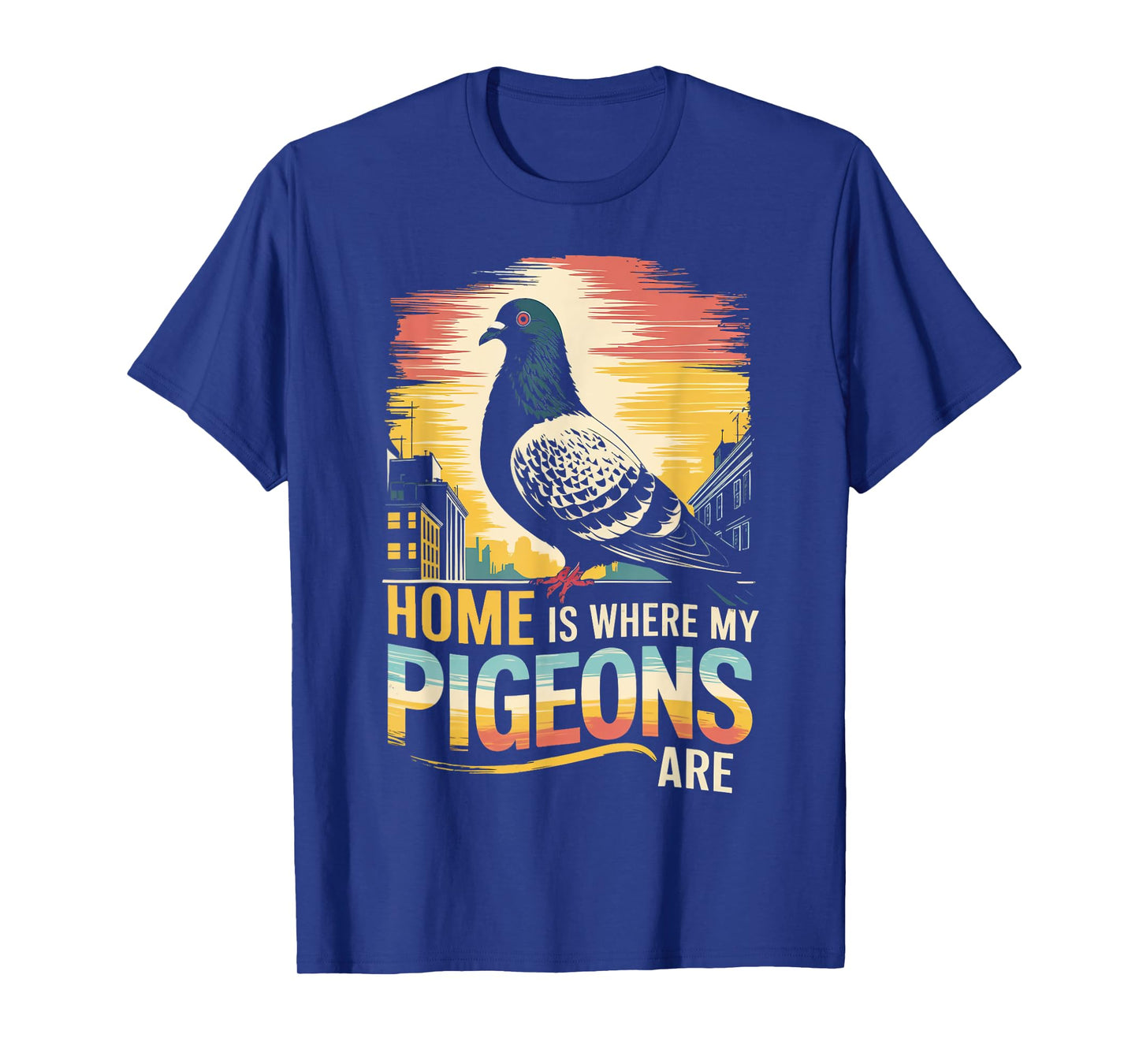 Home Where My Pigeon Birdwatching Pigeon Racer Pigeon Racing T-Shirt