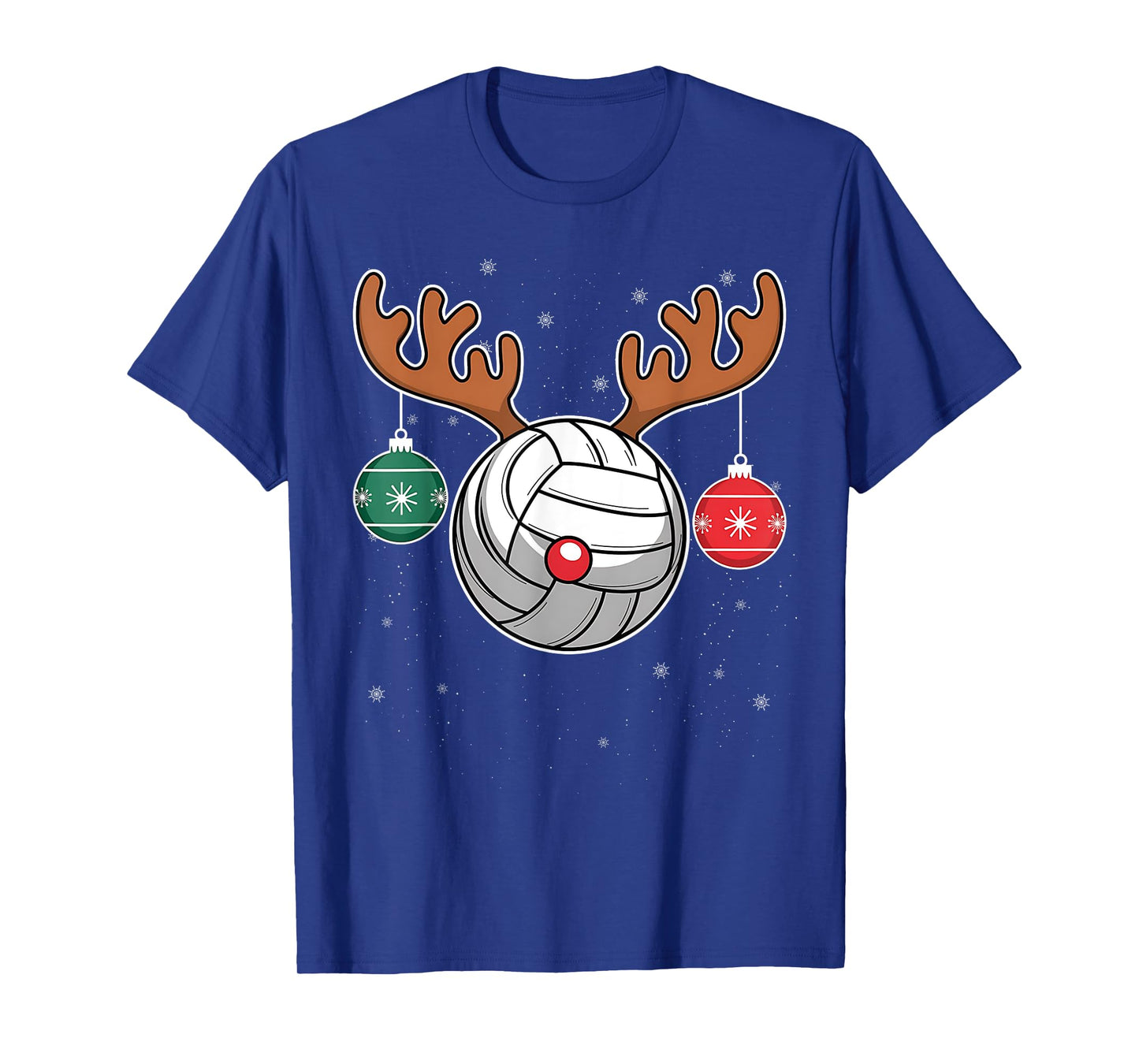 Cute Reindeer Volleyball Women Men Christmas Xmas Reindeer Volleyball Christmas Volleyball Lover Pajama Xmas T-Shirt