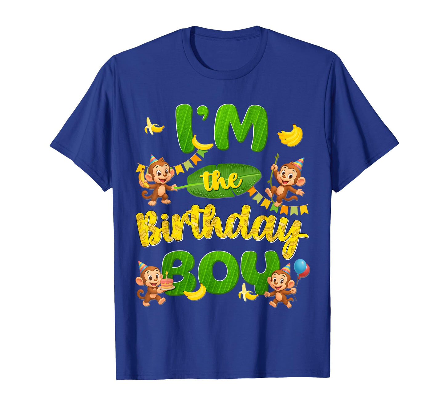 Im The Birthday Boy Monkey Group Family Matching Party T-Shirt