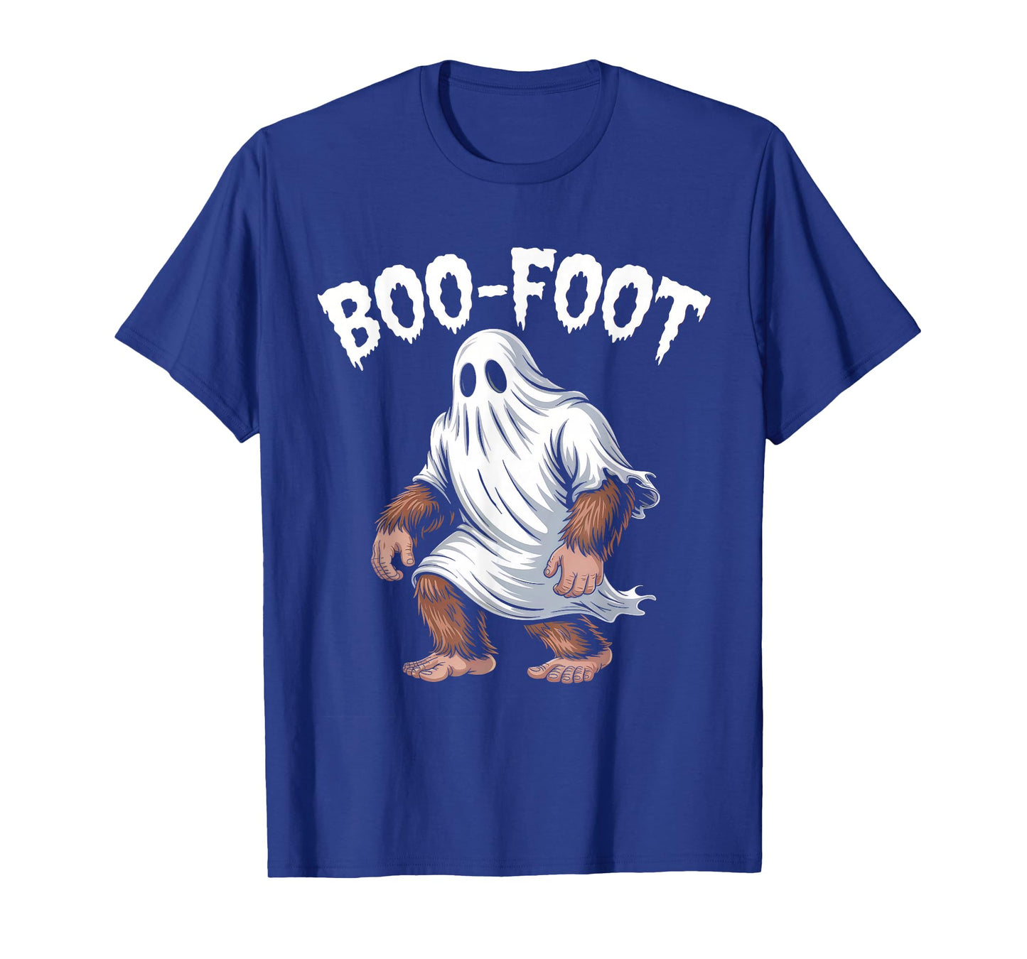 Boo Foot Funny Bigfoot Ghost Halloween Pun T-Shirt