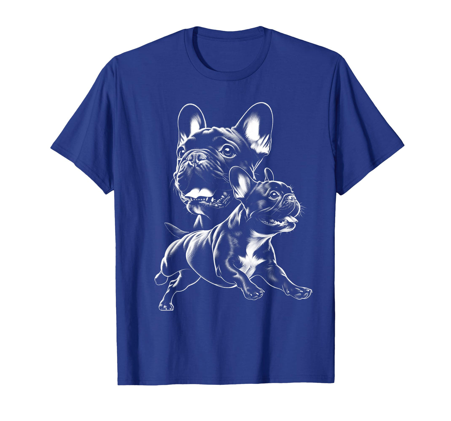 Cute French Bulldog in Cool Drawing Style T-Shirt