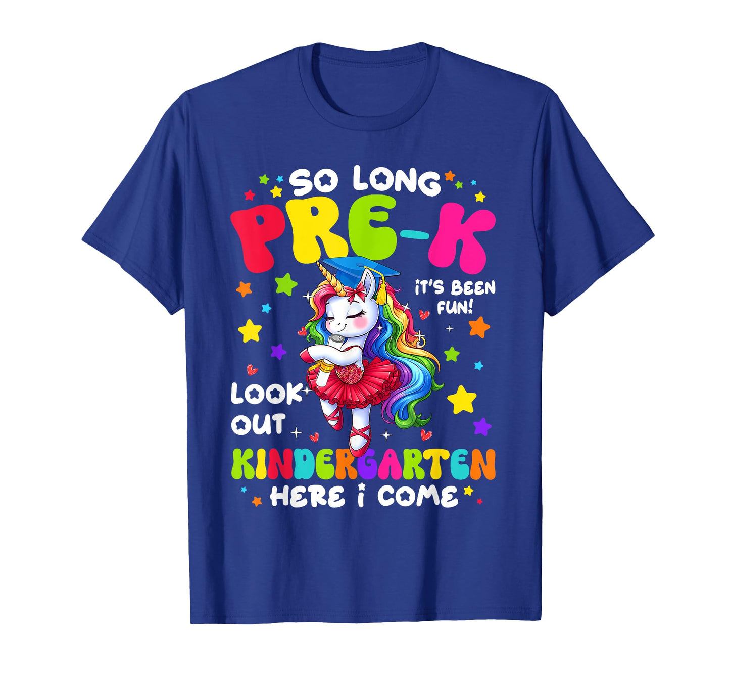 Pre-k Graduate 2025 Preschool Graduation Cute Unicorn Girls T-Shirt
