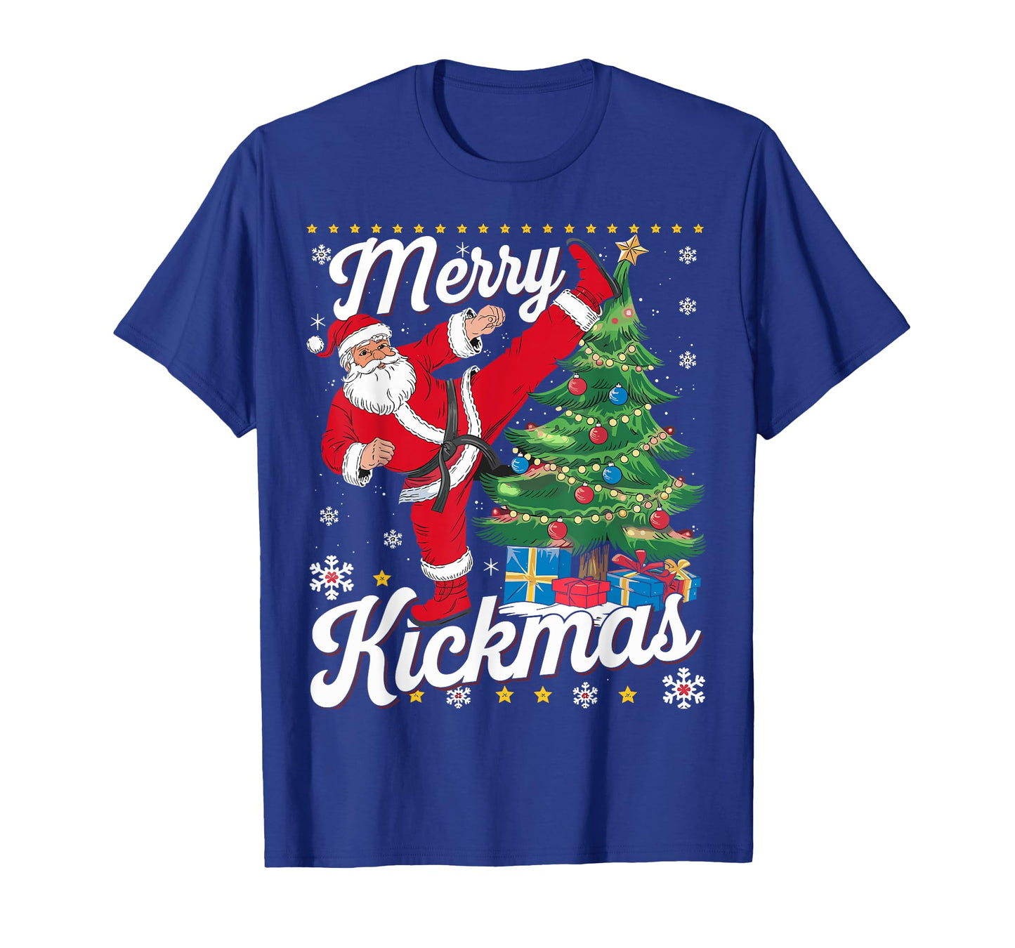 Merry Kickmas Xmas Santa Taekwondo Christmas Judo T-Shirt