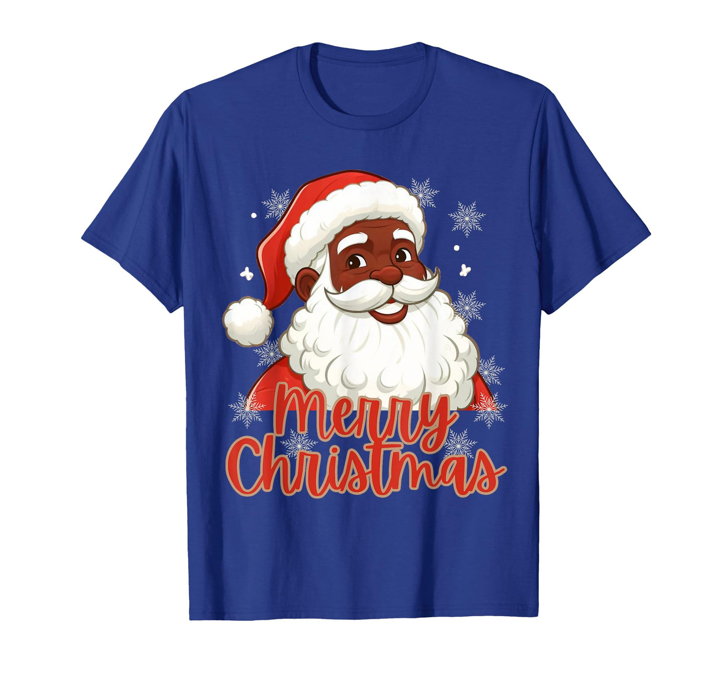 African American Santa Christmas Pajama Vintage Black X-Mas T-Shirt