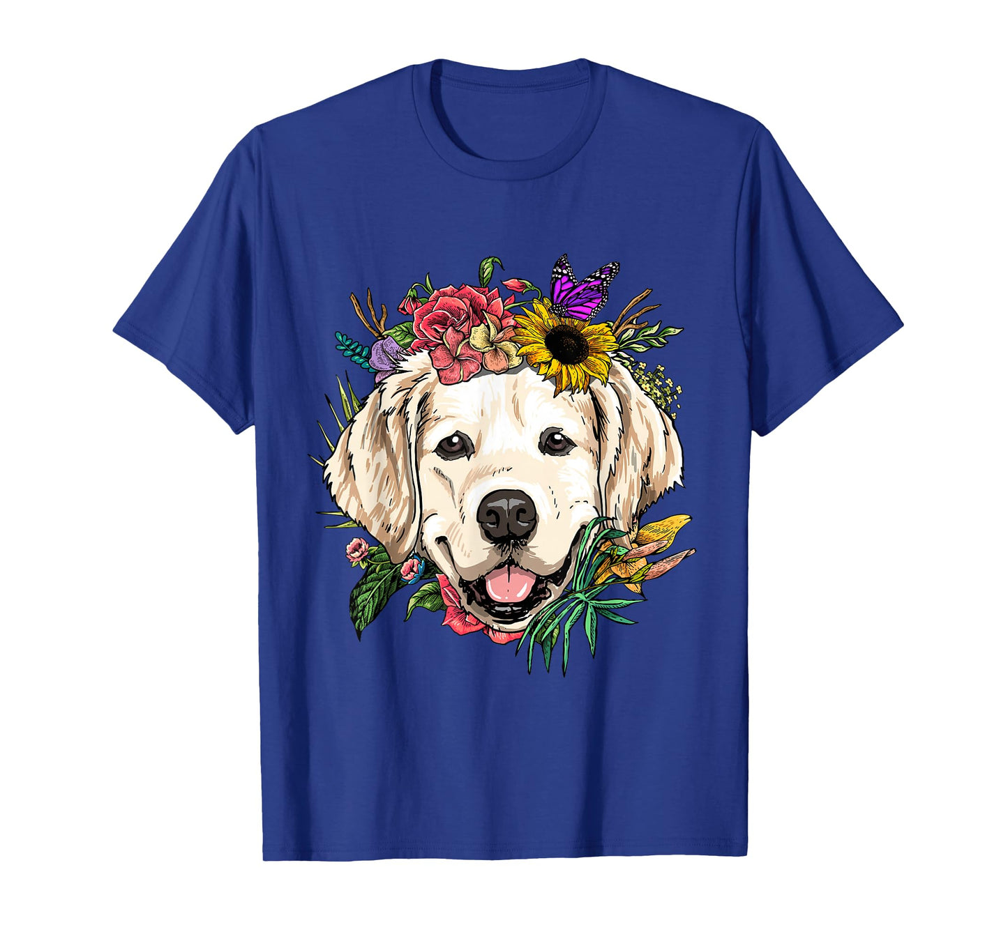 Golden Retriever Tee Shirt Dog Face Golden Retriever Lover T-Shirt