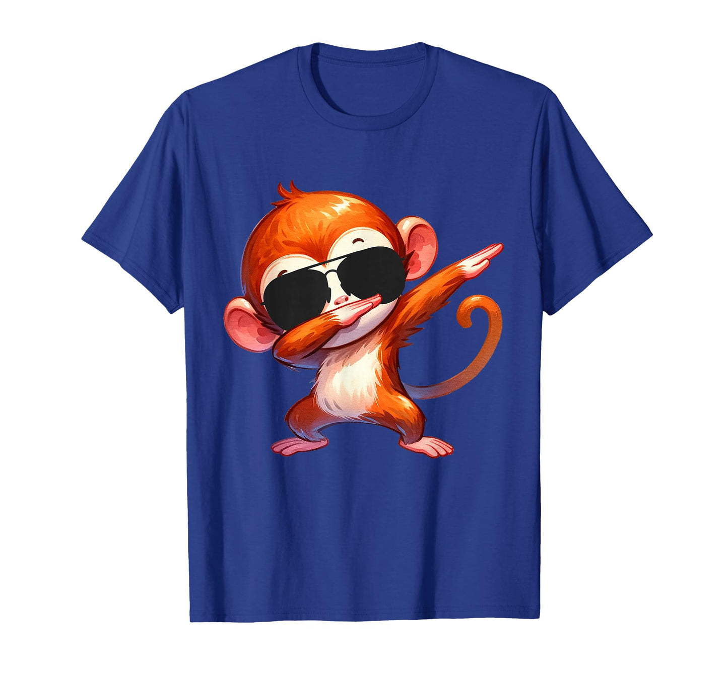 Cool Dab Monkey With Sunglasses Cartoon Humor T-Shirt