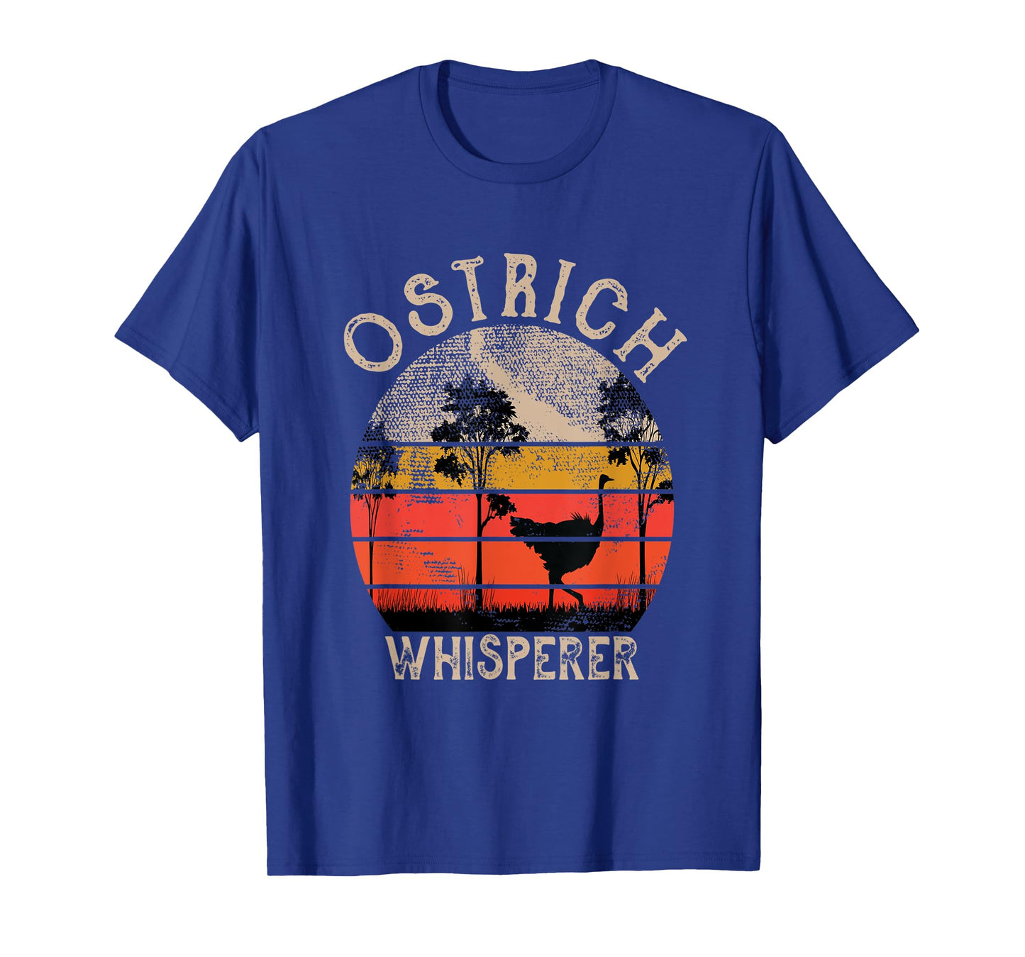 Retro Ostrich Whisperer Funny Ostrich Bird Animal Lover T-Shirt