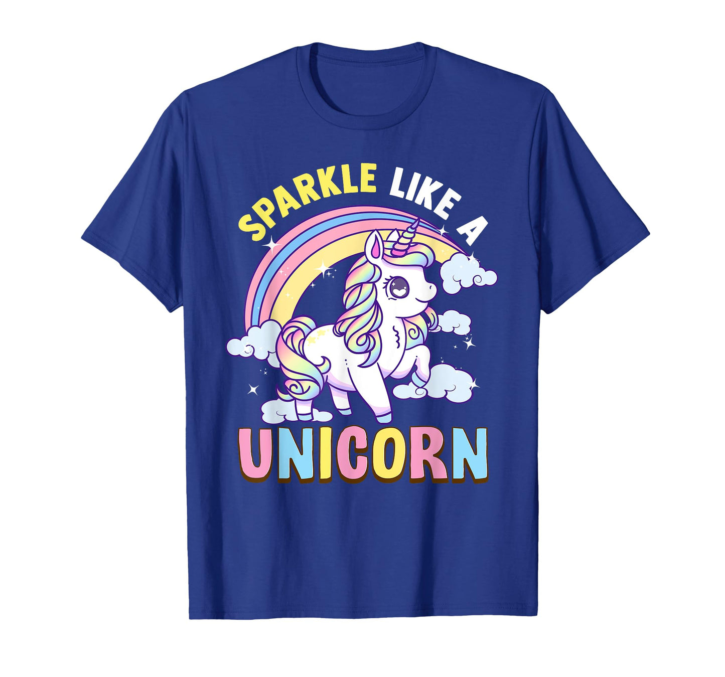 Unicorn Rainbow Kawaii Anime Pastel Sparkle Like A Unicorn T-Shirt