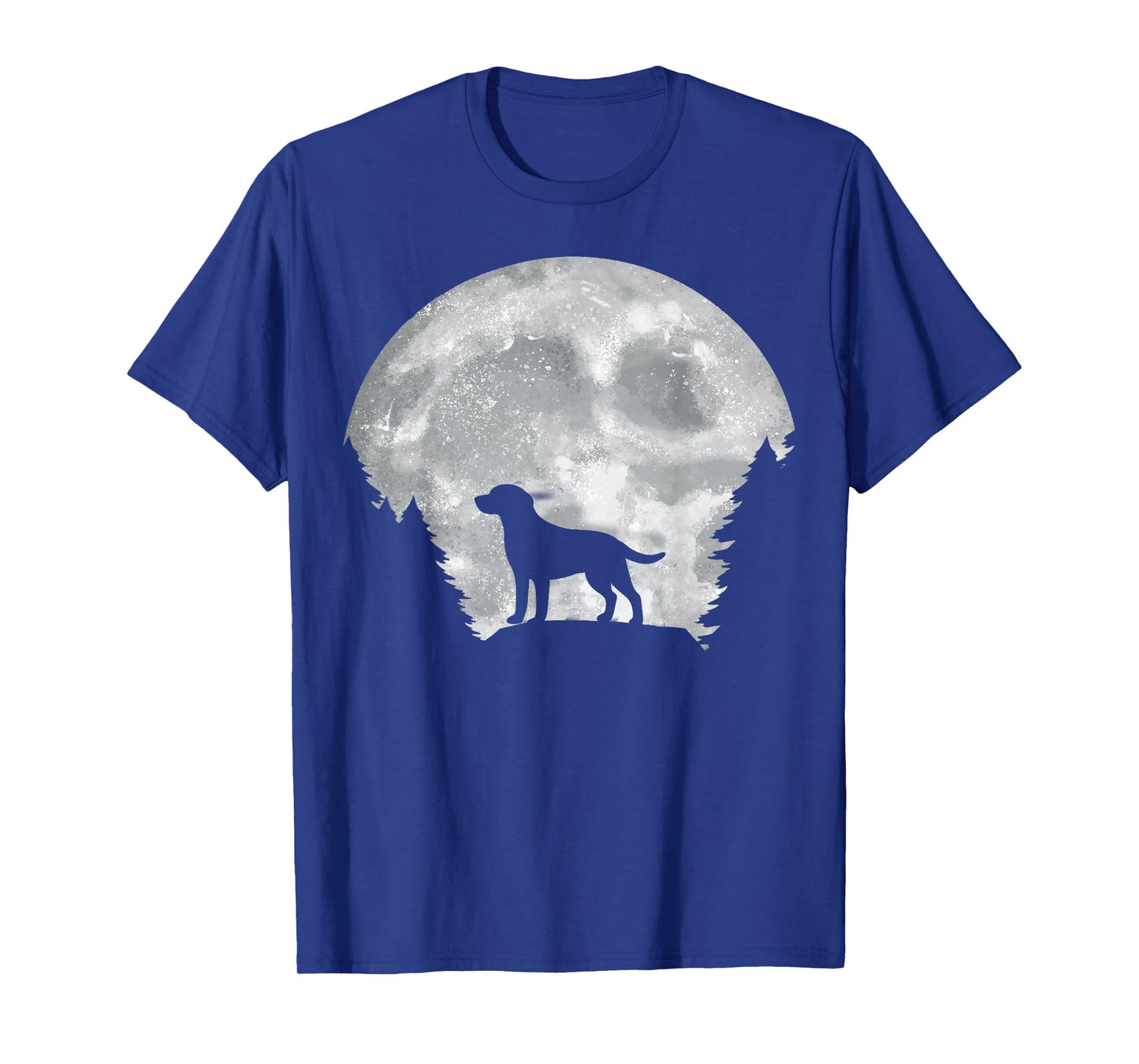 Labrador Retriever Dog at Moon Nature Lovers Halloween T-Shirt
