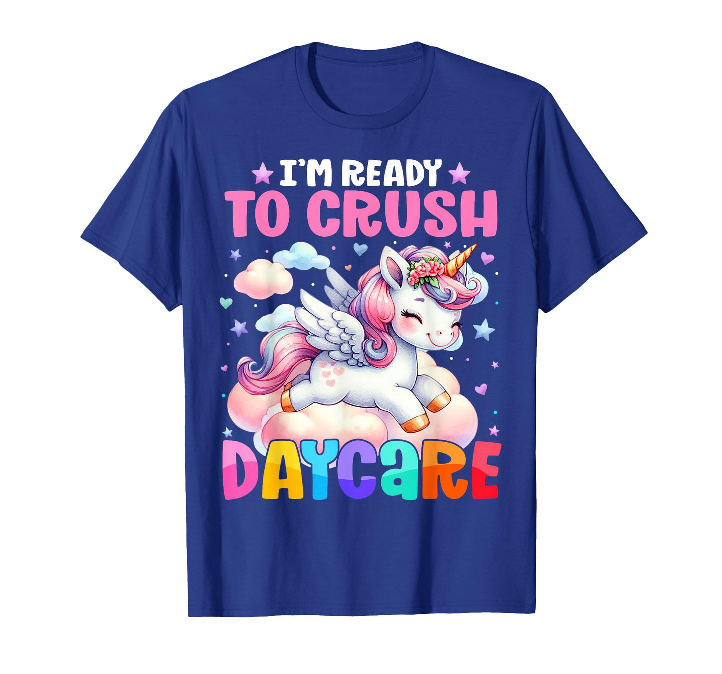 Kids Ready To Crush Daycare Unicorn Lover Back to School T-Shirt